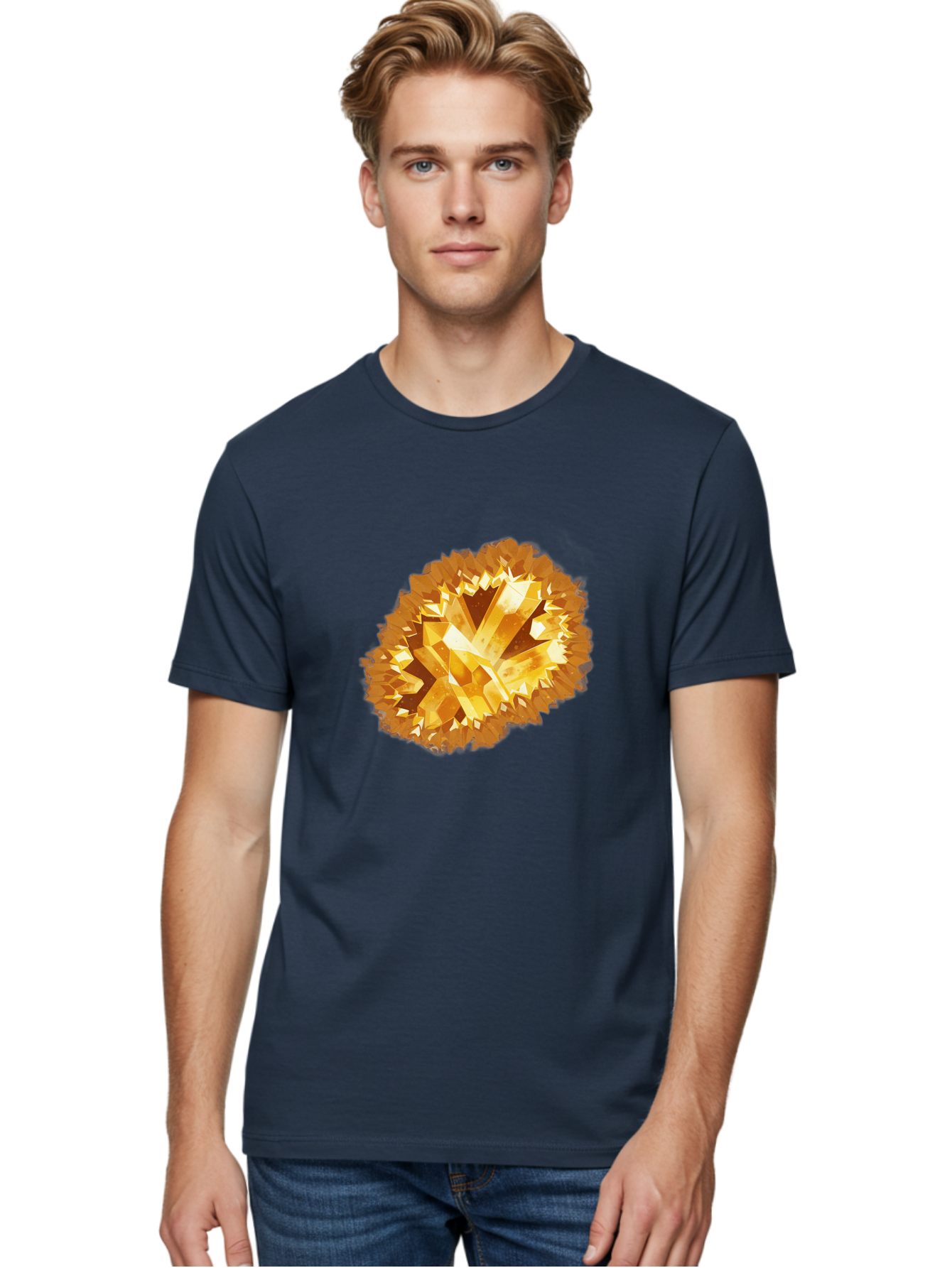 Citrine-Cluster Men'S Graphic Tee, 100% Cotton, Comfortable Casual Summer Wear, Machine Washable, Vintage Camera, Old Camera, Antique Camera, Black Camera, Classic Photography, Photography Equipment, Nostalgic Device, Film Camera, Camera Art Bak260