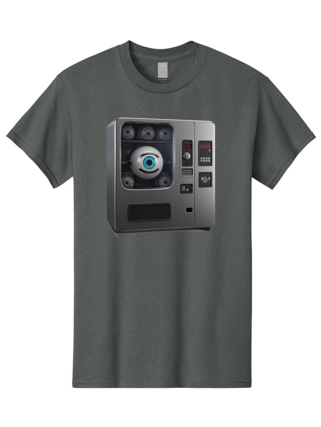 Claptrap Men'S Graphic Tee, 100% Cotton, Comfortable Casual Summer Wear, Machine Washable, Vintage Camera, Old Camera, Antique Camera, Black Camera, Classic Photography, Photography Equipment, Nostalgic Device, Film Camera, Camera Art Bak261