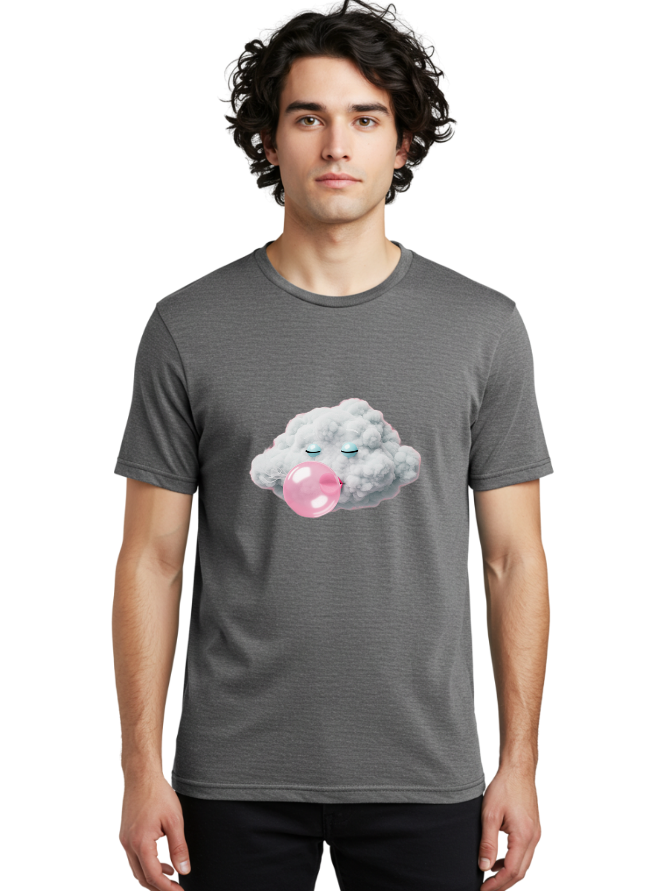 Cloud-Blowing-Bubble Men'S Graphic Tee, 100% Cotton, Comfortable Casual Summer Wear, Machine Washable, Vintage Camera, Old Camera, Antique Camera, Black Camera, Classic Photography, Photography Equipment, Nostalgic Device, Film Camera, Bak265