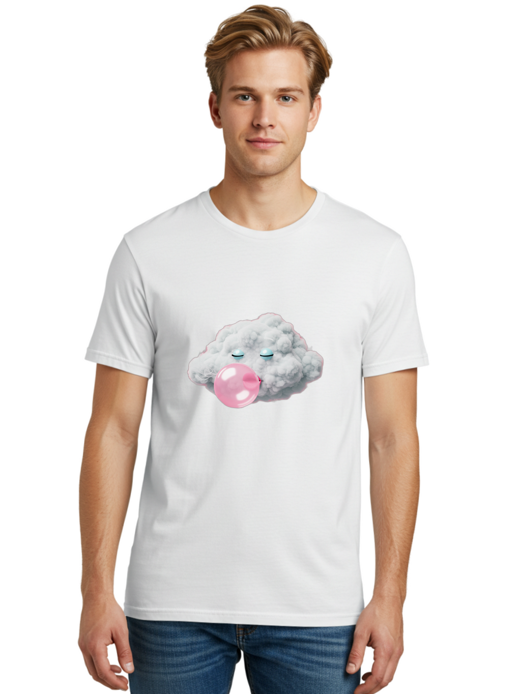 Cloud-Blowing-Bubble Men'S Graphic Tee, 100% Cotton, Comfortable Casual Summer Wear, Machine Washable, Vintage Camera, Old Camera, Antique Camera, Black Camera, Classic Photography, Photography Equipment, Nostalgic Device, Film Camera, Bak265