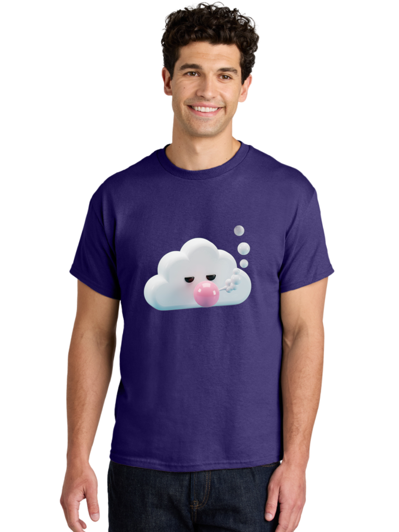 Cloud-Blowing-Bubbles Men'S Graphic Tee, 100% Cotton, Comfortable Casual Summer Wear, Machine Washable, Vintage Camera, Old Camera, Antique Camera, Black Camera, Classic Photography, Photography Equipment, Nostalgic Device, Film Camera, Bak266