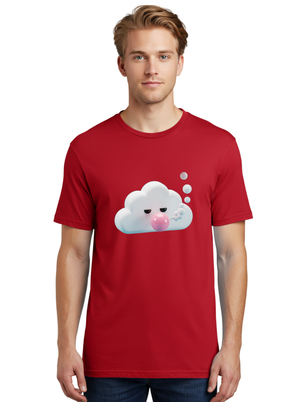 Cloud-Blowing-Bubbles Men'S Graphic Tee, 100% Cotton, Comfortable Casual Summer Wear, Machine Washable, Vintage Camera, Old Camera, Antique Camera, Black Camera, Classic Photography, Photography Equipment, Nostalgic Device, Film Camera, Bak266