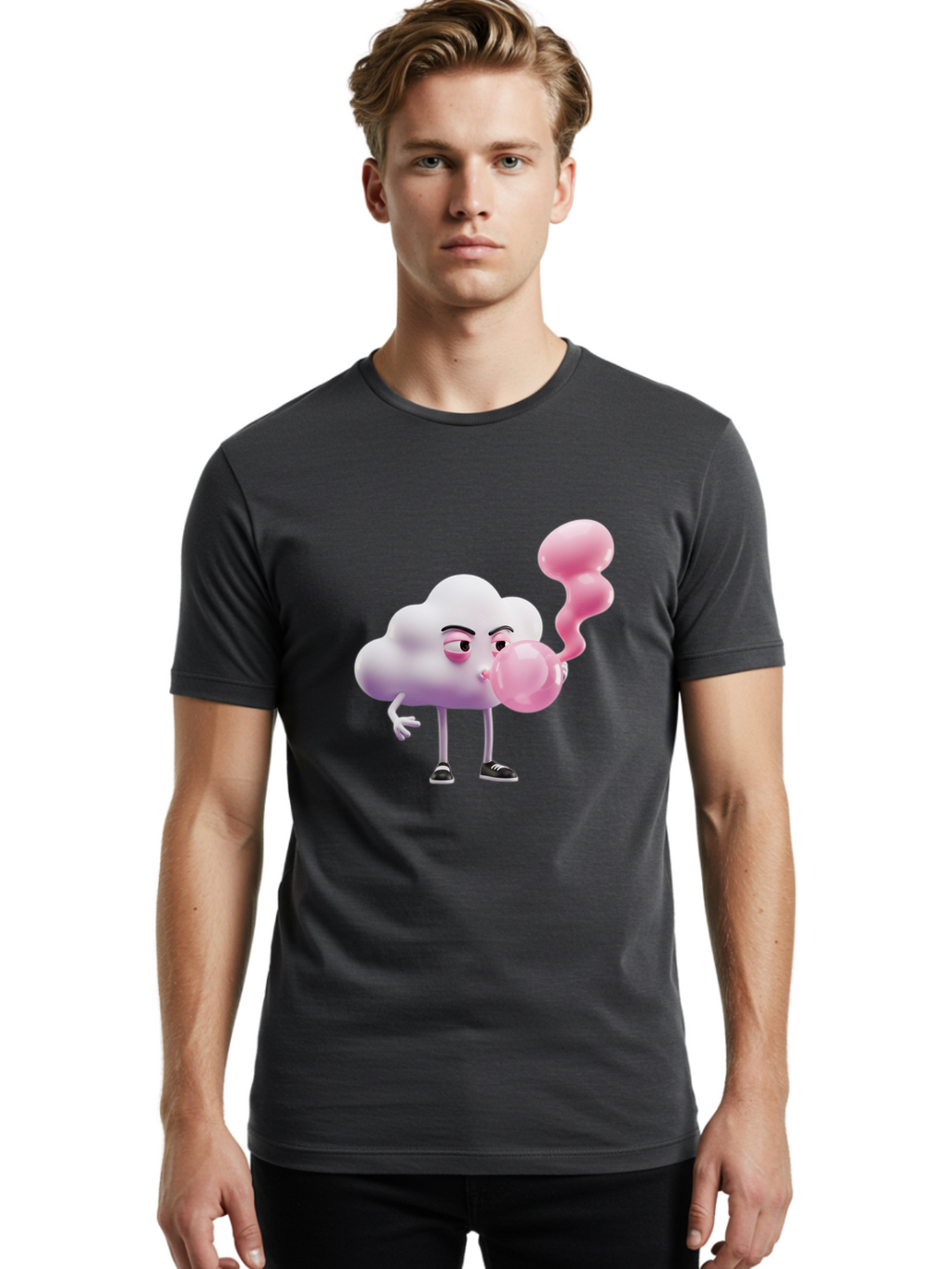 Cloud-Character Men'S Graphic Tee, 100% Cotton, Comfortable Casual Summer Wear, Machine Washable, Vintage Camera, Old Camera, Antique Camera, Black Camera, Classic Photography, Photography Equipment, Nostalgic Device, Film Camera, Camera Art Bak267