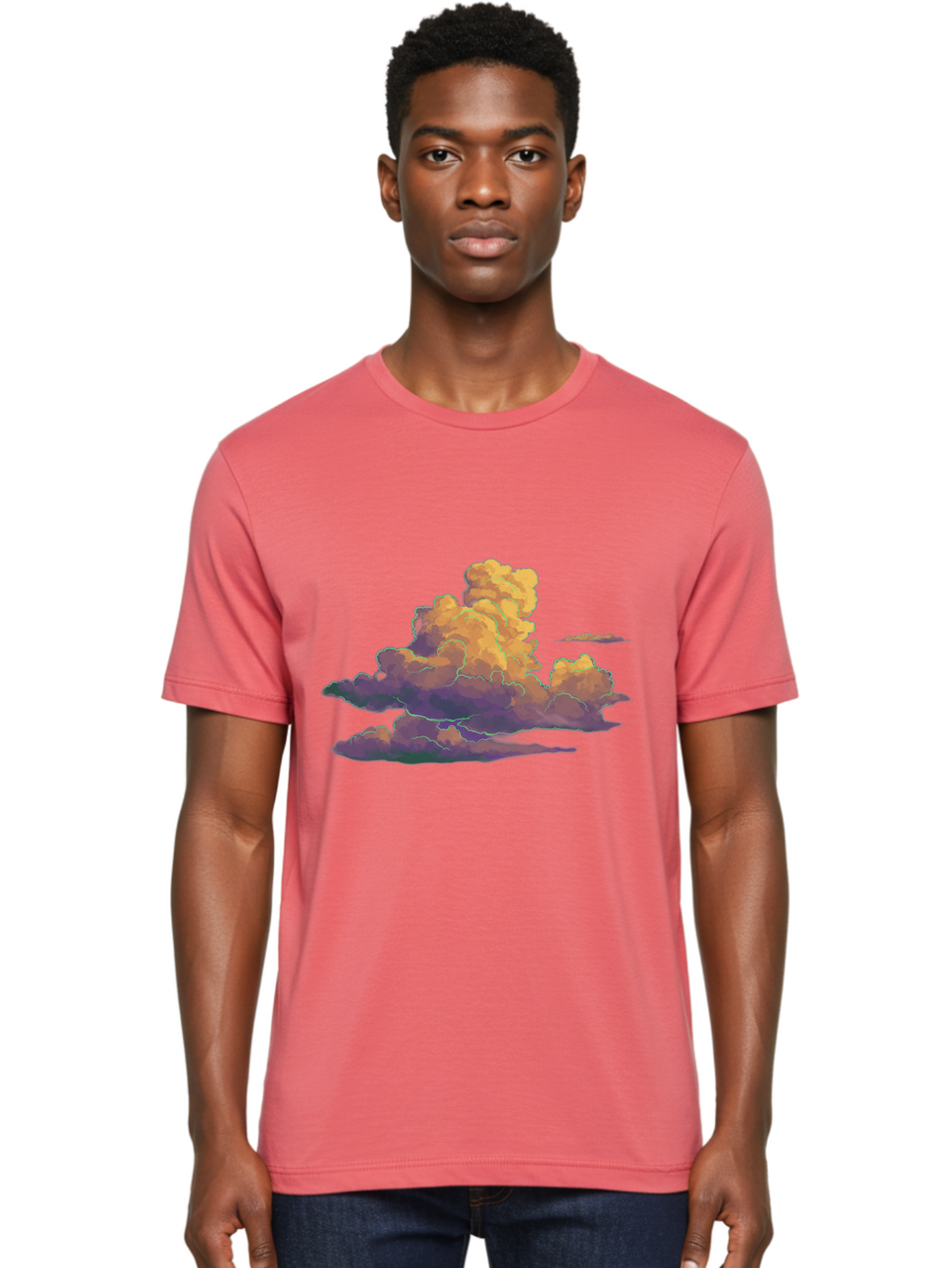 Cloud-Formation Men'S Graphic Tee, 100% Cotton, Comfortable Casual Summer Wear, Machine Washable, Vintage Camera, Old Camera, Antique Camera, Black Camera, Classic Photography, Photography Equipment, Nostalgic Device, Film Camera, Camera Art Bak269