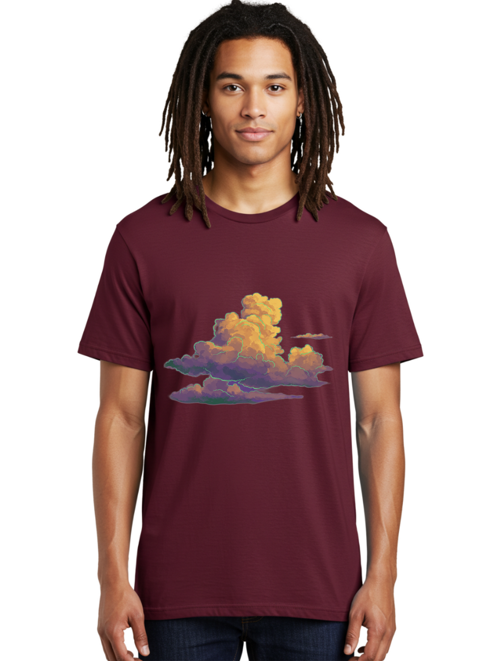 Cloud-Formation Men'S Graphic Tee, 100% Cotton, Comfortable Casual Summer Wear, Machine Washable, Vintage Camera, Old Camera, Antique Camera, Black Camera, Classic Photography, Photography Equipment, Nostalgic Device, Film Camera, Camera Art Bak269