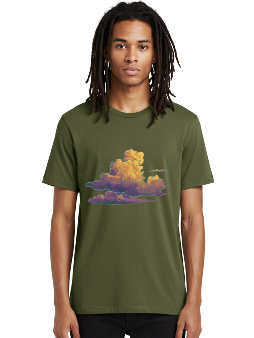 Cloud-Formation Men'S Graphic Tee, 100% Cotton, Comfortable Casual Summer Wear, Machine Washable, Vintage Camera, Old Camera, Antique Camera, Black Camera, Classic Photography, Photography Equipment, Nostalgic Device, Film Camera, Camera Art Bak269