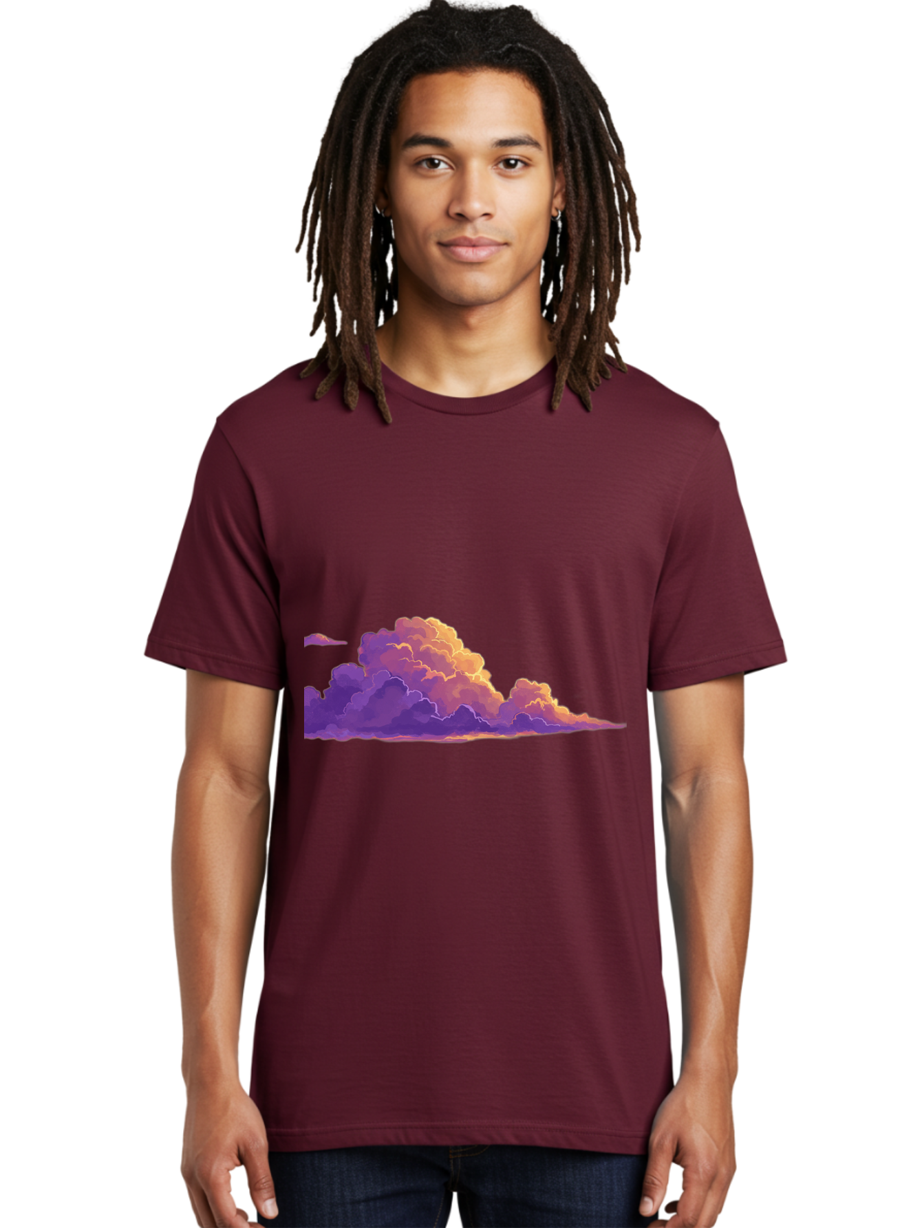 Clouds Men'S Graphic Tee, 100% Cotton, Comfortable Casual Summer Wear, Machine Washable, Vintage Camera, Old Camera, Antique Camera, Black Camera, Classic Photography, Photography Equipment, Nostalgic Device, Film Camera, Camera Art Bak272