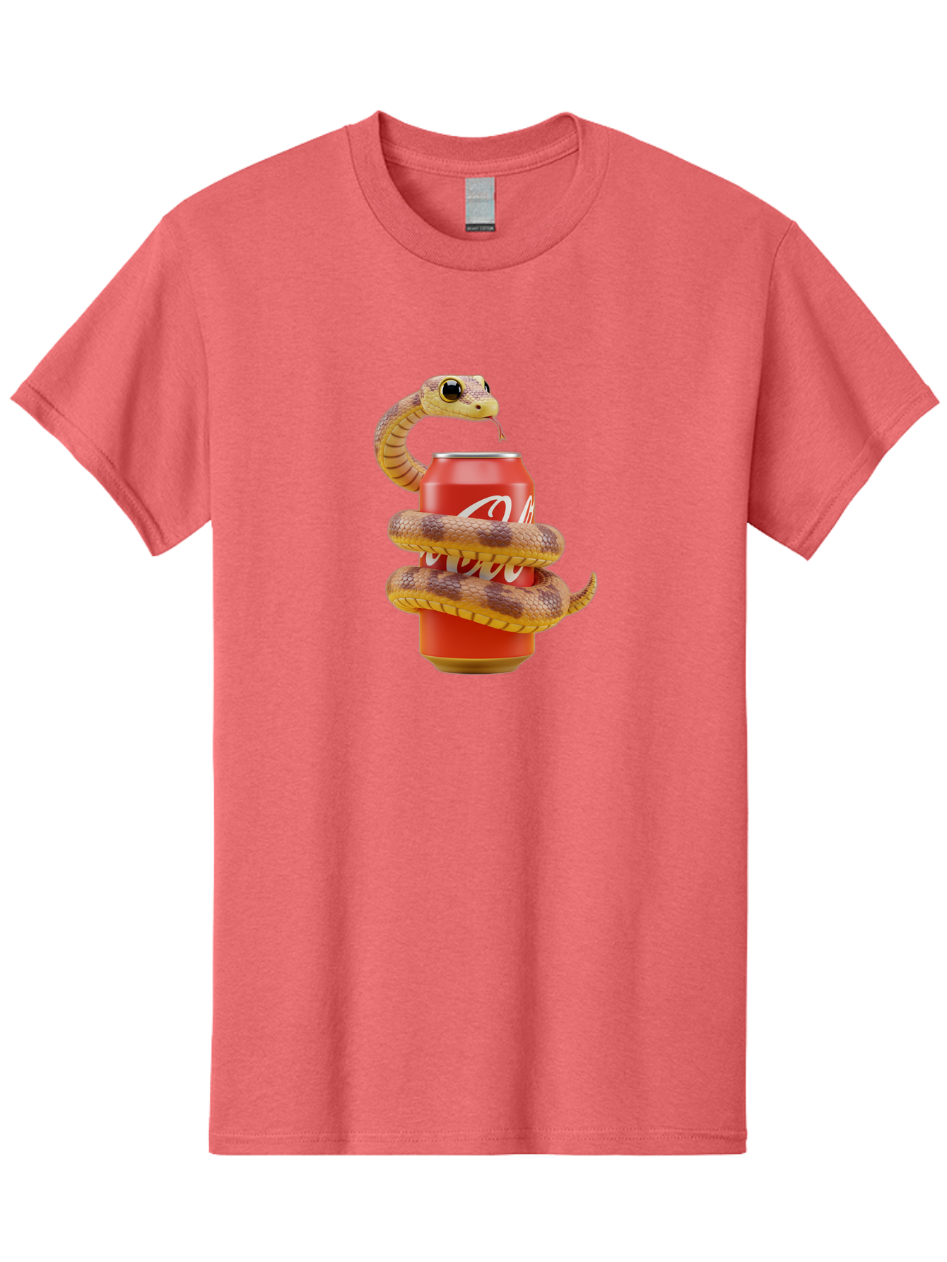 Coca-Cola-Can-Snake Men'S Graphic Tee, 100% Cotton, Comfortable Casual Summer Wear, Machine Washable, Vintage Camera, Old Camera, Antique Camera, Black Camera, Classic Photography, Photography Equipment, Nostalgic Device, Film Camera, Bak275