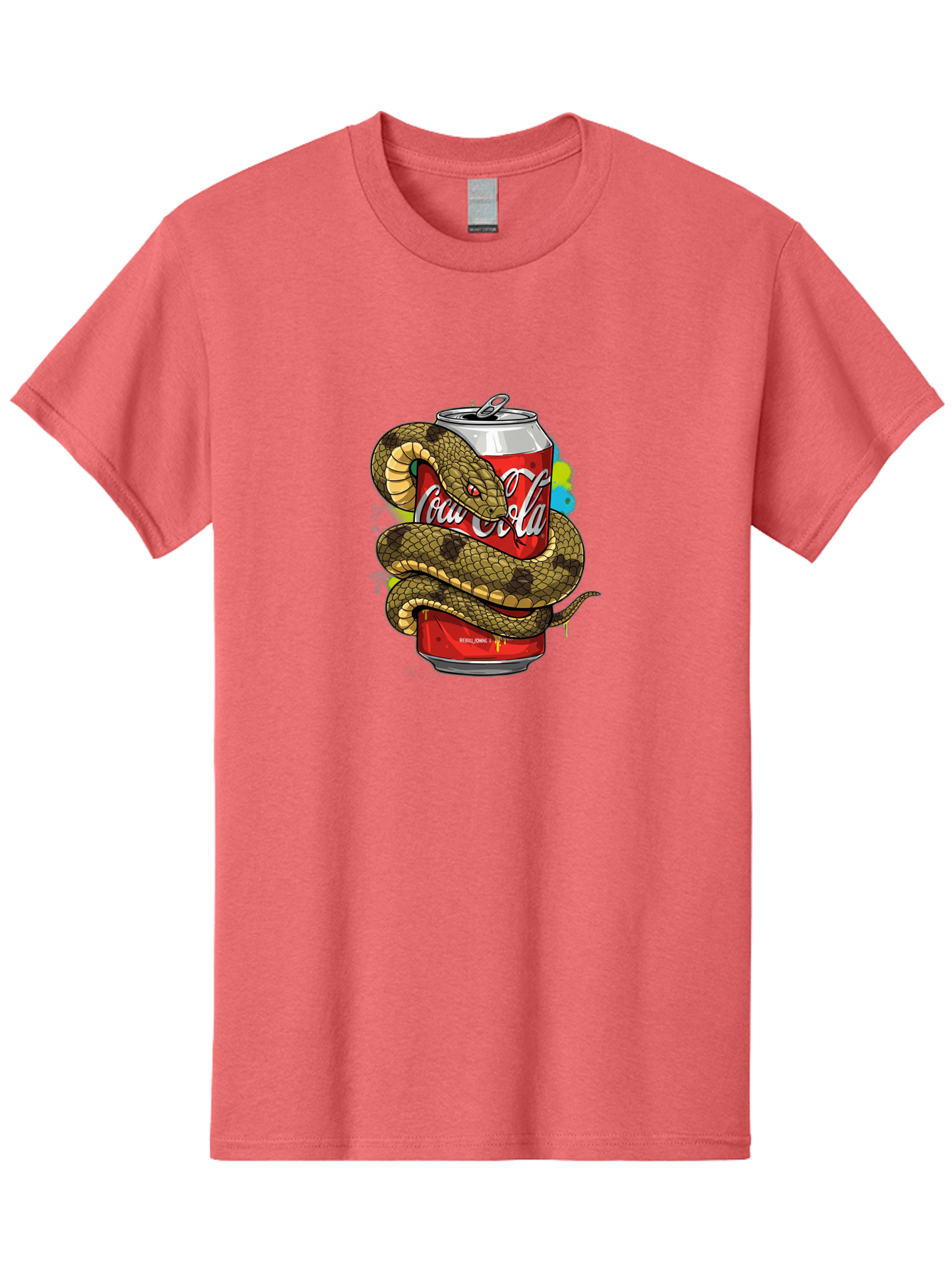 Coca-Cola-Snake-Can Men'S Graphic Tee, 100% Cotton, Comfortable Casual Summer Wear, Machine Washable, Vintage Camera, Old Camera, Antique Camera, Black Camera, Classic Photography, Photography Equipment, Nostalgic Device, Film Camera, Bak276