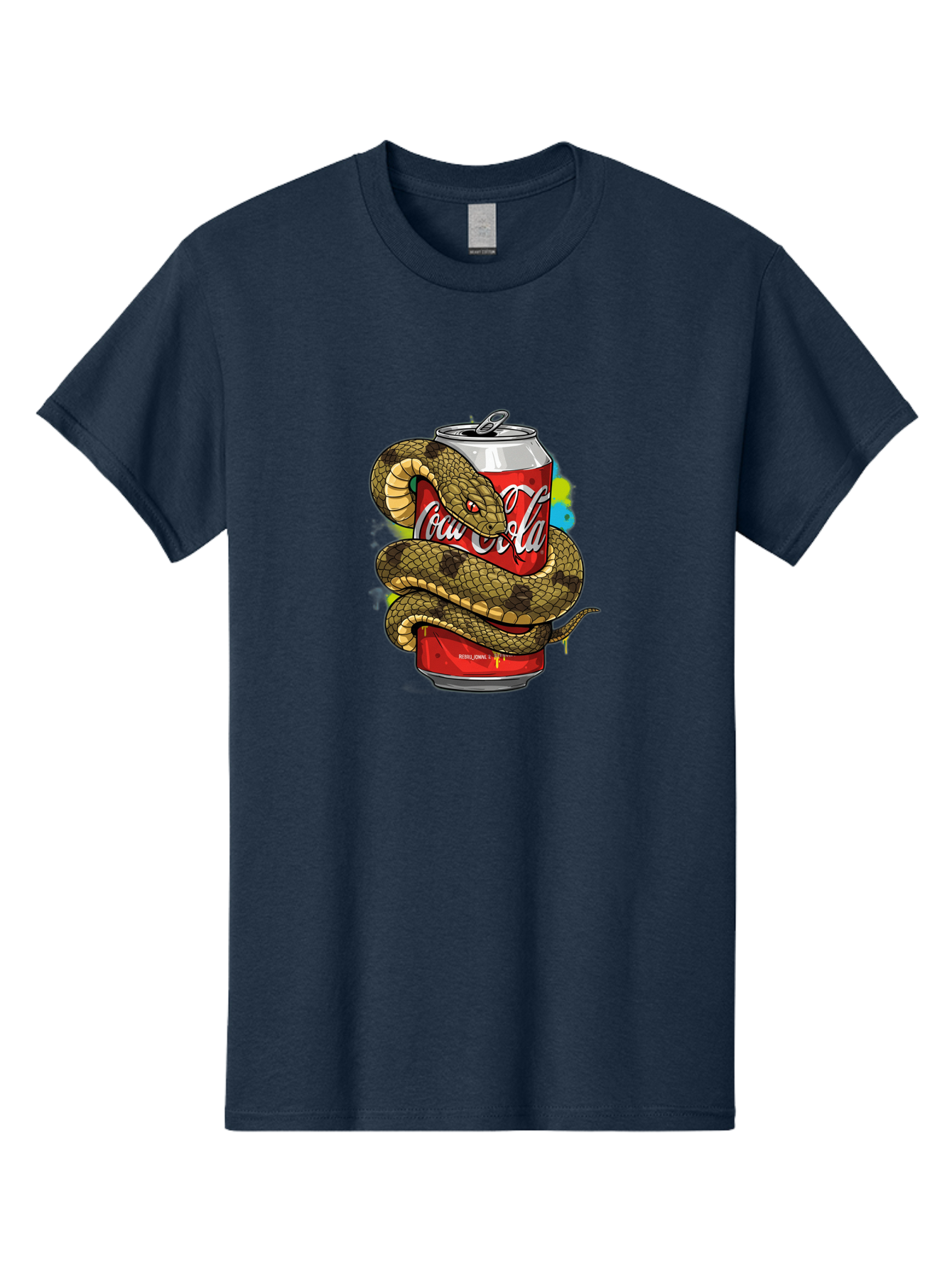 Coca-Cola-Snake-Can Men'S Graphic Tee, 100% Cotton, Comfortable Casual Summer Wear, Machine Washable, Vintage Camera, Old Camera, Antique Camera, Black Camera, Classic Photography, Photography Equipment, Nostalgic Device, Film Camera, Bak276