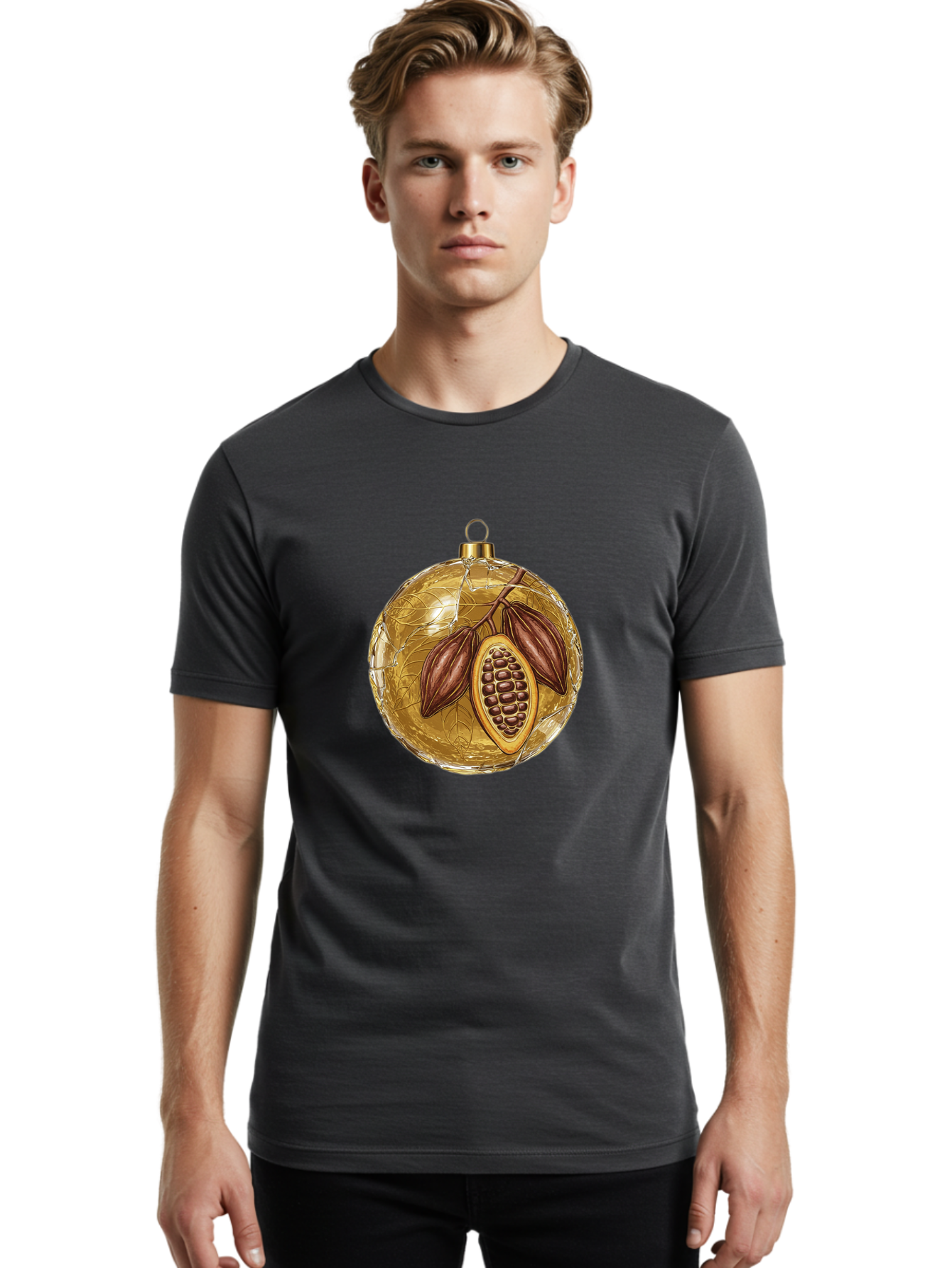 Cocoa-Pod-Ornament Men'S Graphic Tee, 100% Cotton, Comfortable Casual Summer Wear, Machine Washable, Vintage Camera, Old Camera, Antique Camera, Black Camera, Classic Photography, Photography Equipment, Nostalgic Device, Film Camera, Bak277