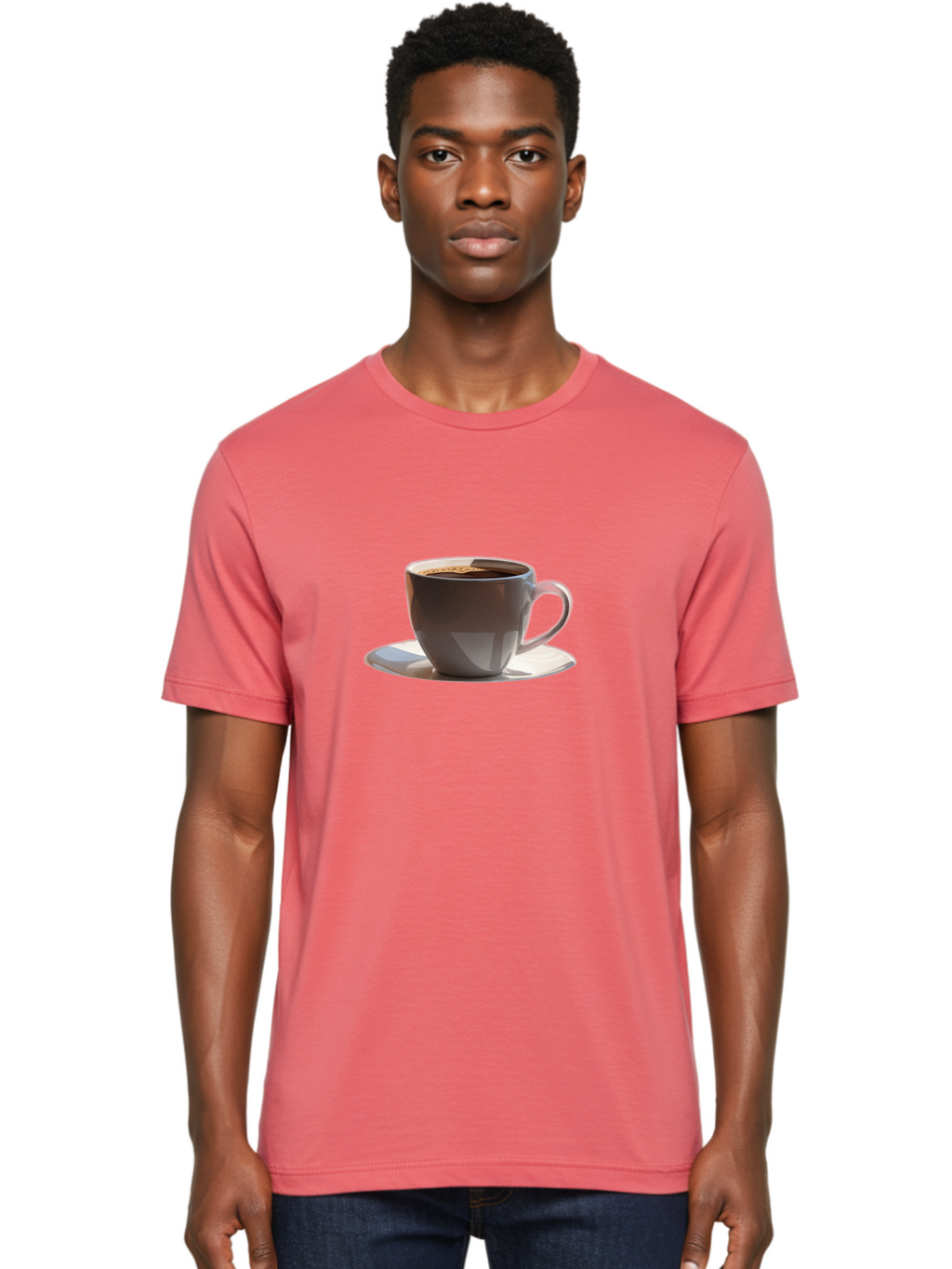 Coffee-Cup Men'S Graphic Tee, 100% Cotton, Comfortable Casual Summer Wear, Machine Washable, Vintage Camera, Old Camera, Antique Camera, Black Camera, Classic Photography, Photography Equipment, Nostalgic Device, Film Camera, Camera Art Bak278