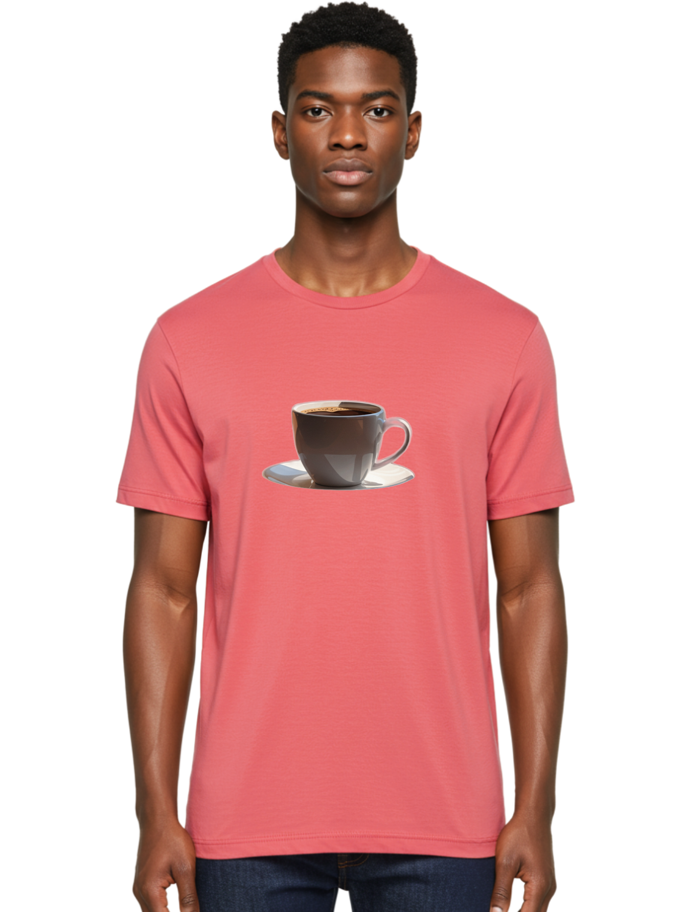 Coffee-Cup Men'S Graphic Tee, 100% Cotton, Comfortable Casual Summer Wear, Machine Washable, Vintage Camera, Old Camera, Antique Camera, Black Camera, Classic Photography, Photography Equipment, Nostalgic Device, Film Camera, Camera Art Bak278