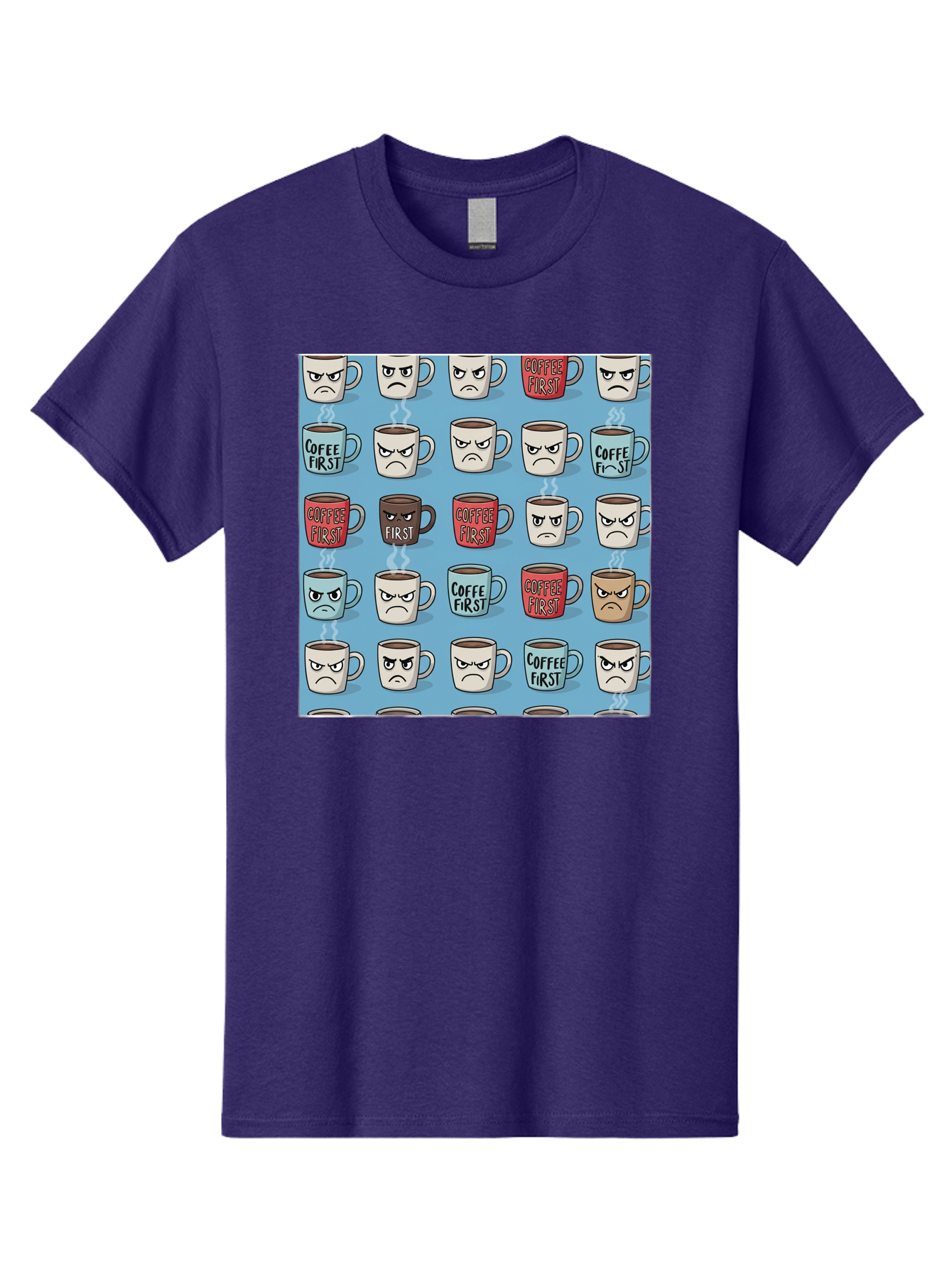 Coffee-First-1 Men'S Graphic Tee, 100% Cotton, Comfortable Casual Summer Wear, Machine Washable, Vintage Camera, Old Camera, Antique Camera, Black Camera, Classic Photography, Photography Equipment, Nostalgic Device, Film Camera, Camera Art Bak279