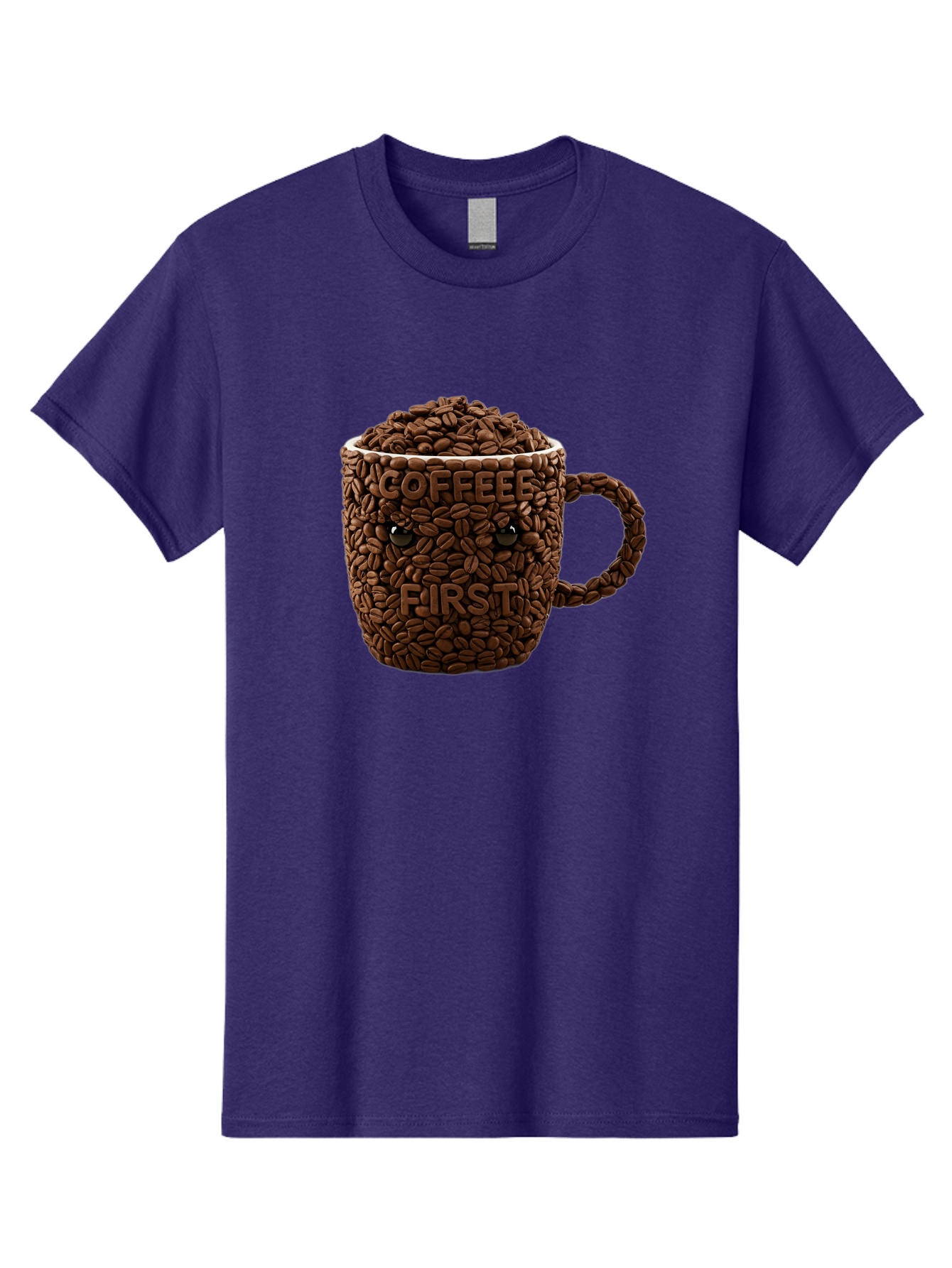 Coffee-First-2 Men'S Graphic Tee, 100% Cotton, Comfortable Casual Summer Wear, Machine Washable, Vintage Camera, Old Camera, Antique Camera, Black Camera, Classic Photography, Photography Equipment, Nostalgic Device, Film Camera, Camera Art Bak280