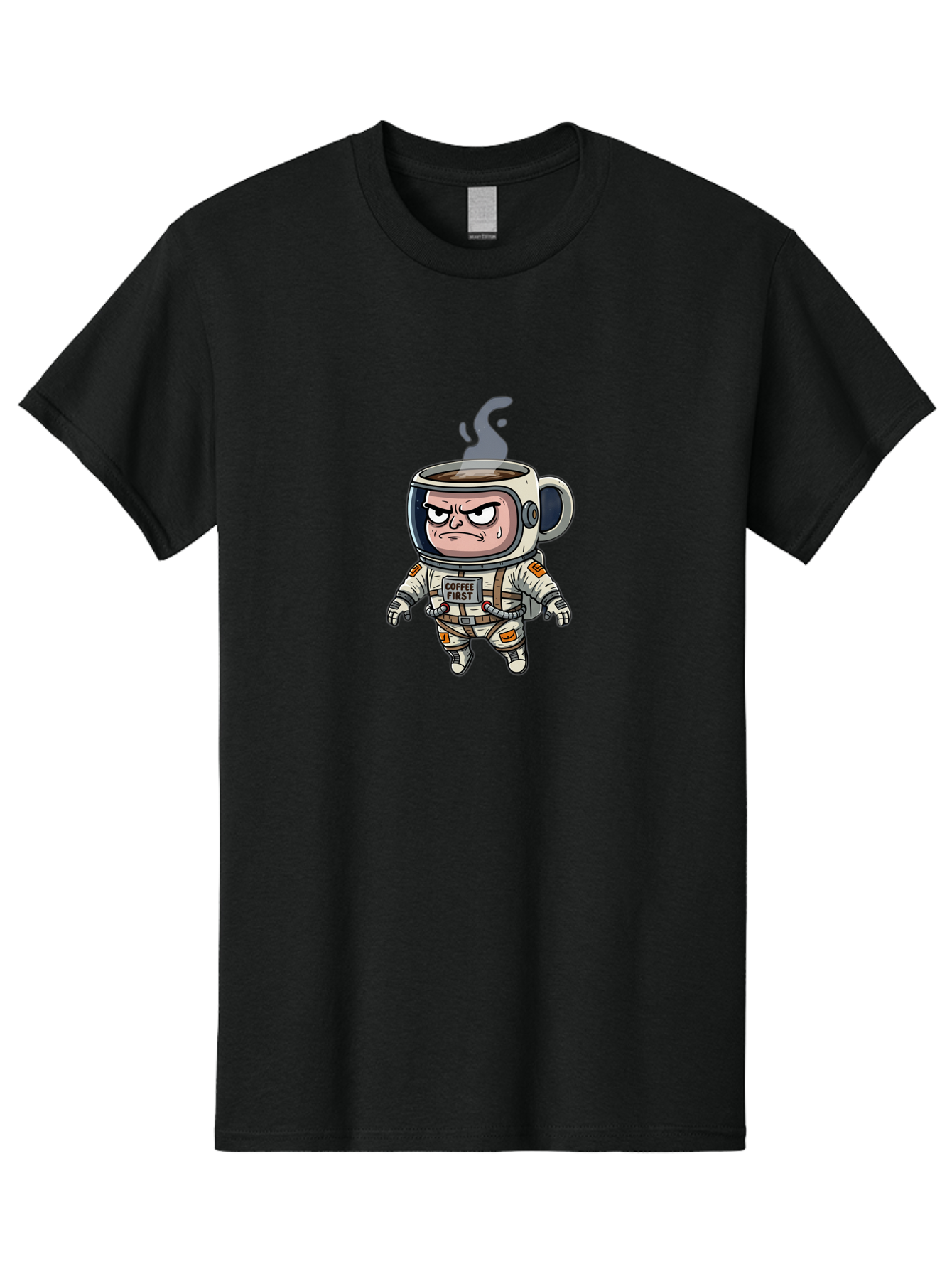 Coffee-First-4 Men'S Graphic Tee, 100% Cotton, Comfortable Casual Summer Wear, Machine Washable, Vintage Camera, Old Camera, Antique Camera, Black Camera, Classic Photography, Photography Equipment, Nostalgic Device, Film Camera, Camera Art Bak282