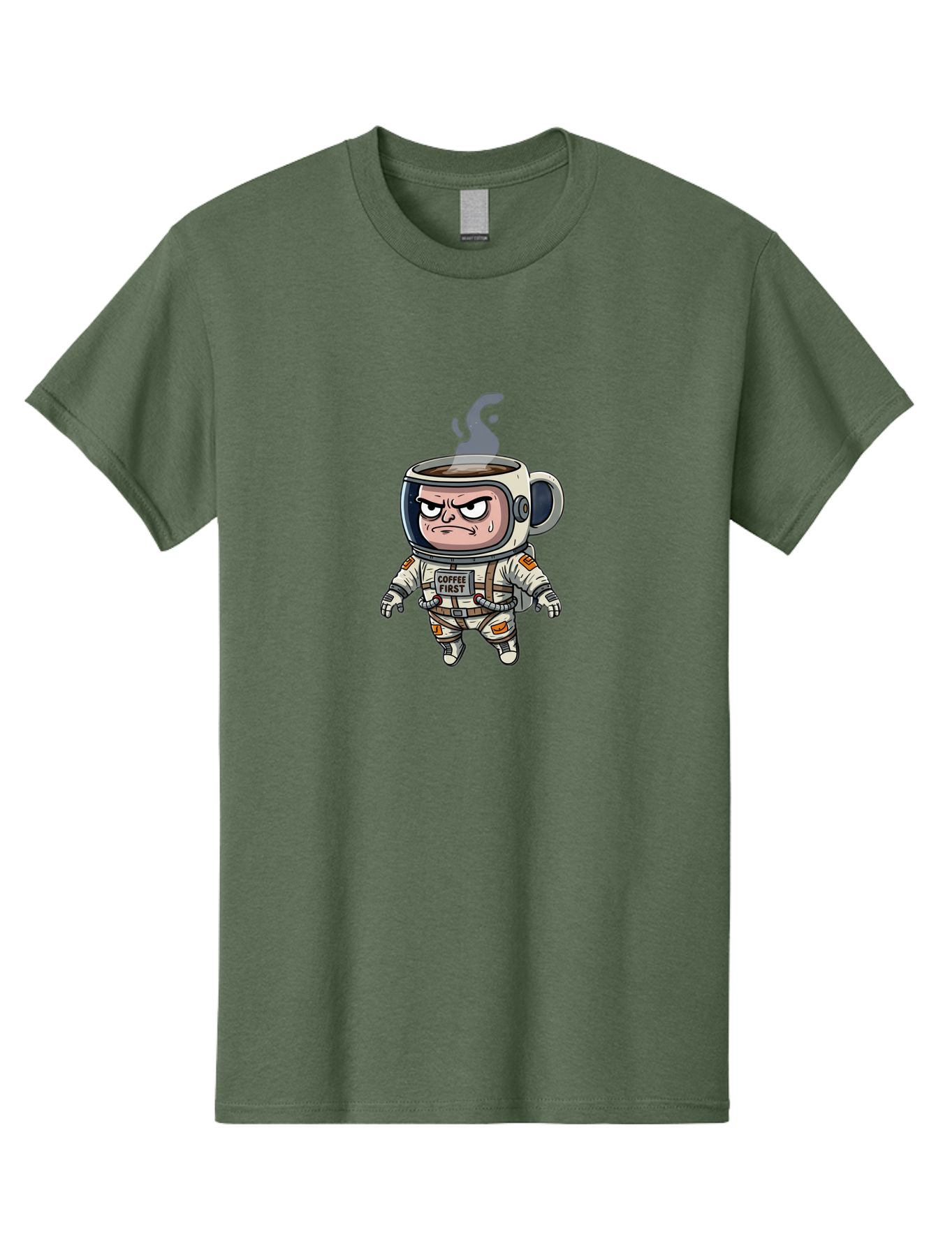Coffee-First-4 Men'S Graphic Tee, 100% Cotton, Comfortable Casual Summer Wear, Machine Washable, Vintage Camera, Old Camera, Antique Camera, Black Camera, Classic Photography, Photography Equipment, Nostalgic Device, Film Camera, Camera Art Bak282