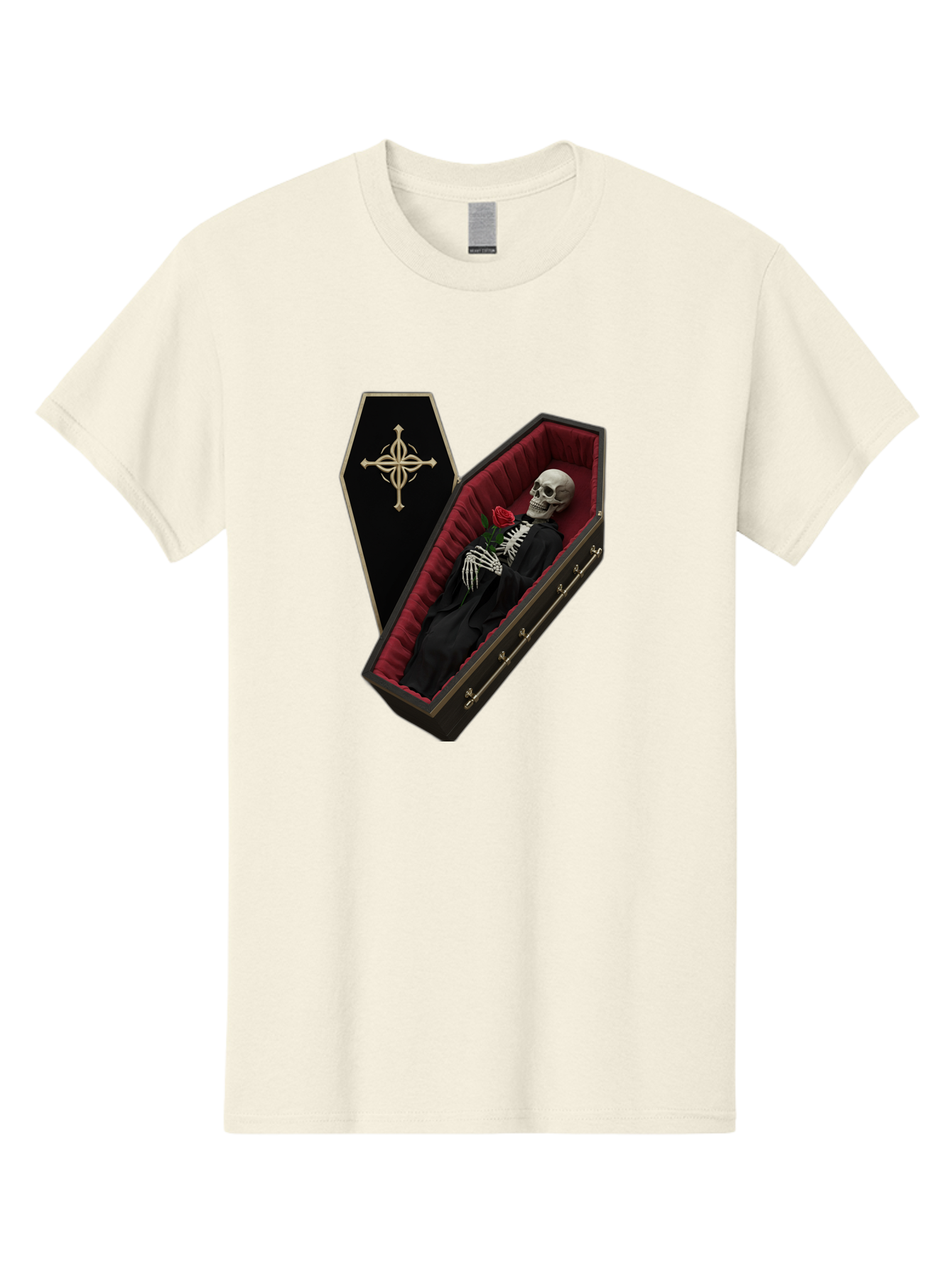 Coffin-Skeleton Men'S Graphic Tee, 100% Cotton, Comfortable Casual Summer Wear, Machine Washable, Vintage Camera, Old Camera, Antique Camera, Black Camera, Classic Photography, Photography Equipment, Nostalgic Device, Film Camera, Camera Art Bak285