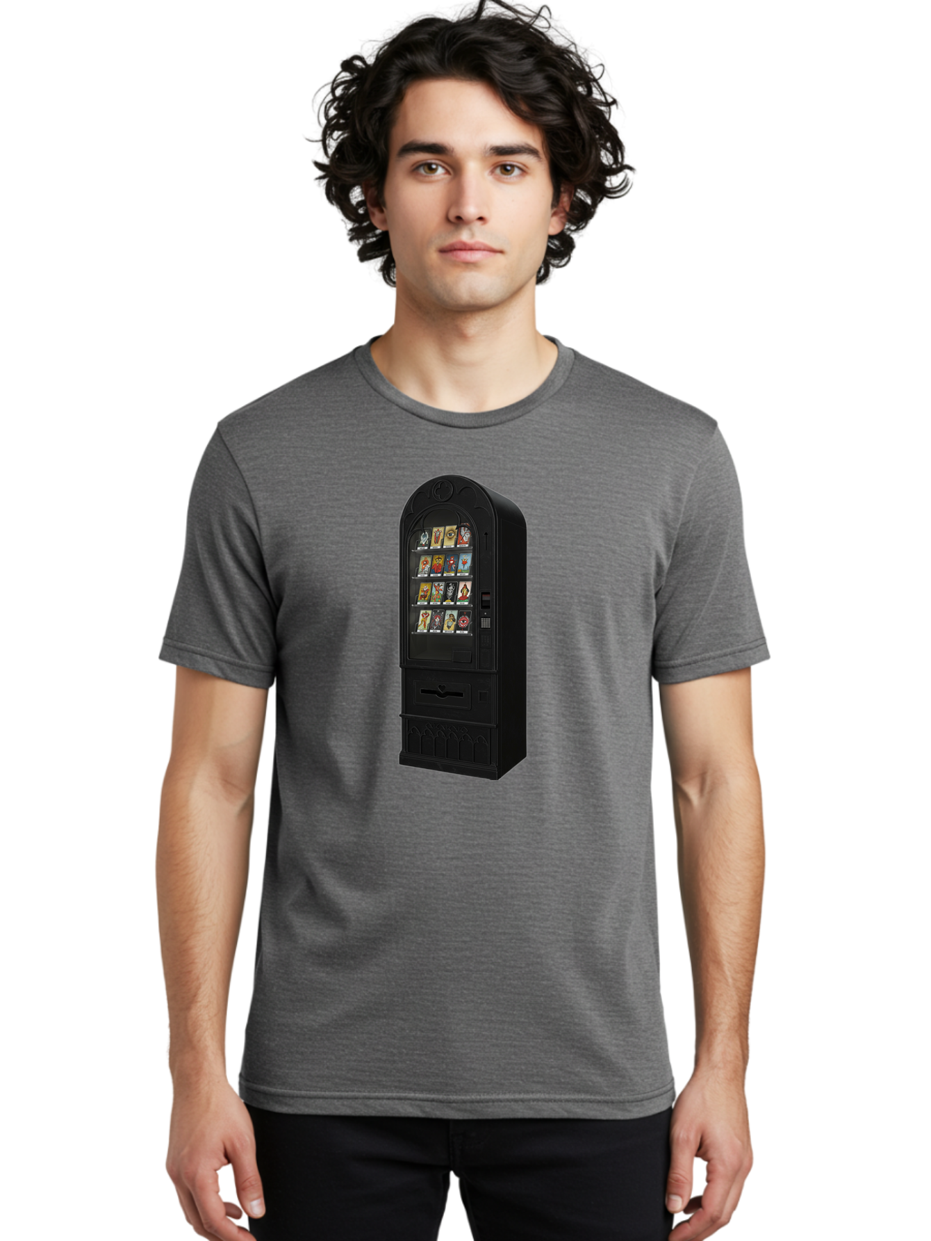 Collectible-Card-Vending-Machine Men'S Graphic Tee, 100% Cotton, Comfortable Casual Summer Wear, Machine Washable, Vintage Camera, Old Camera, Antique Camera, Black Camera, Classic Photography, Photography Equipment, Nostalgic Device, Bak287