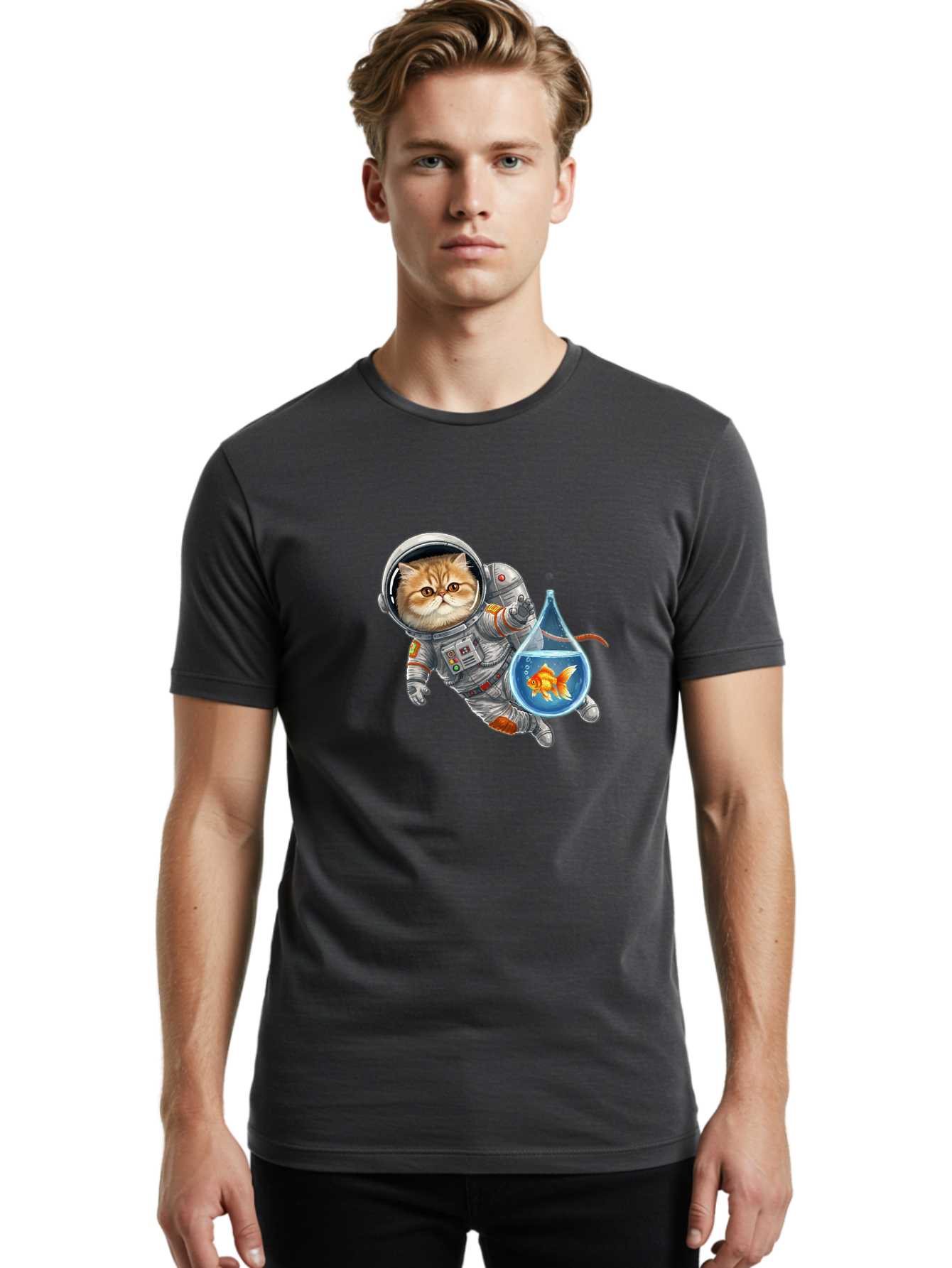 Cosmonaut-Kitten Men'S Graphic Tee, 100% Cotton, Comfortable Casual Summer Wear, Machine Washable, Vintage Camera, Old Camera, Antique Camera, Black Camera, Classic Photography, Photography Equipment, Nostalgic Device, Film Camera, Camera Art Bak295