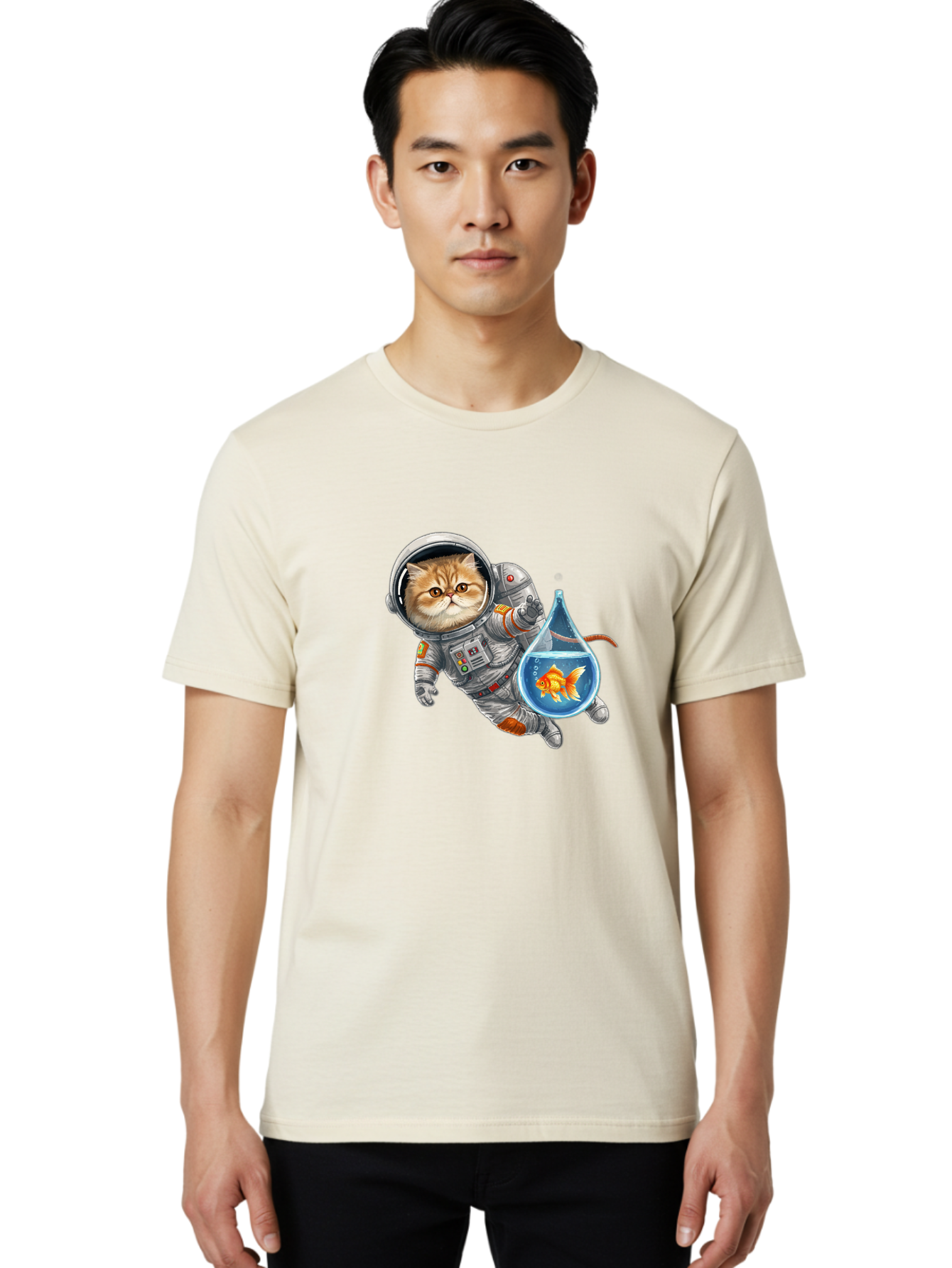 Cosmonaut-Kitten Men'S Graphic Tee, 100% Cotton, Comfortable Casual Summer Wear, Machine Washable, Vintage Camera, Old Camera, Antique Camera, Black Camera, Classic Photography, Photography Equipment, Nostalgic Device, Film Camera, Camera Art Bak295
