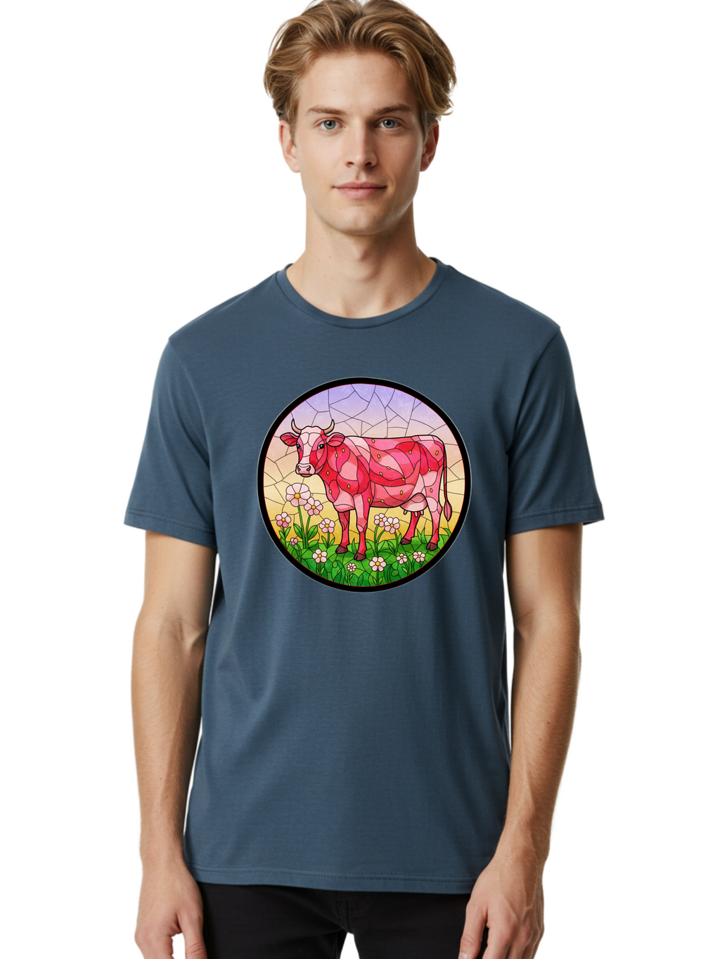 Cow-In-Field Men'S Graphic Tee, 100% Cotton, Comfortable Casual Summer Wear, Machine Washable, Vintage Camera, Old Camera, Antique Camera, Black Camera, Classic Photography, Photography Equipment, Nostalgic Device, Film Camera, Camera Art Bak300