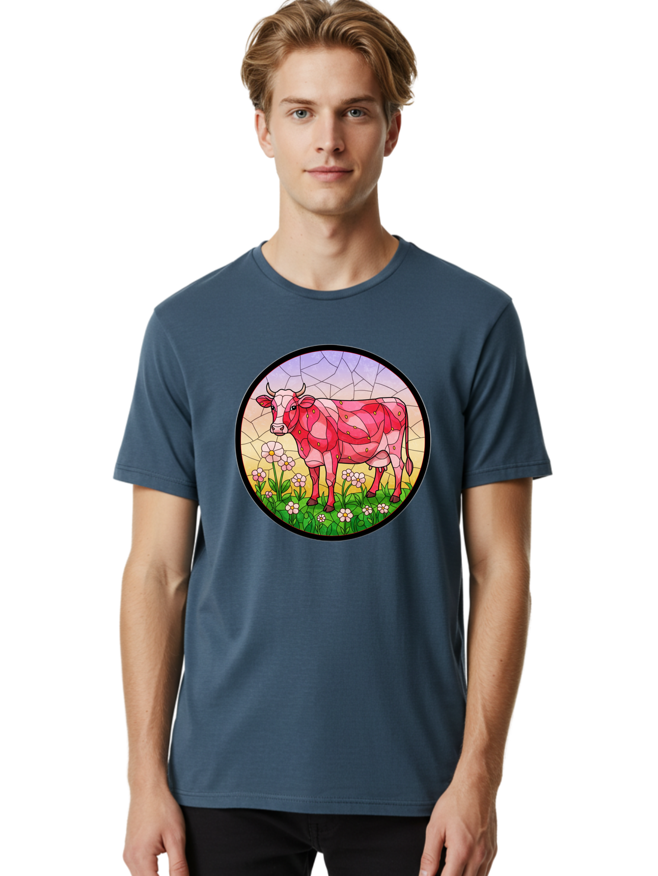 Cow-In-Field Men'S Graphic Tee, 100% Cotton, Comfortable Casual Summer Wear, Machine Washable, Vintage Camera, Old Camera, Antique Camera, Black Camera, Classic Photography, Photography Equipment, Nostalgic Device, Film Camera, Camera Art Bak300