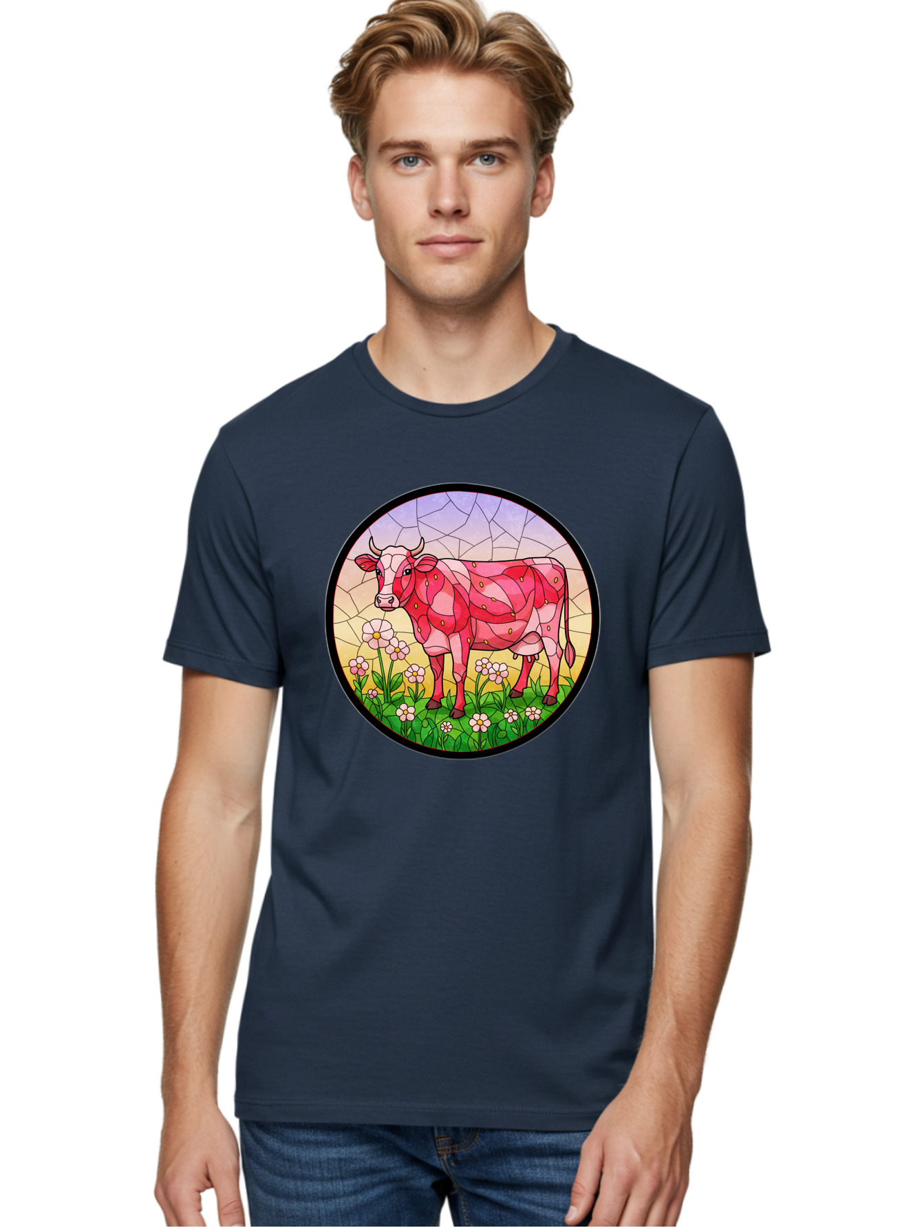 Cow-In-Field Men'S Graphic Tee, 100% Cotton, Comfortable Casual Summer Wear, Machine Washable, Vintage Camera, Old Camera, Antique Camera, Black Camera, Classic Photography, Photography Equipment, Nostalgic Device, Film Camera, Camera Art Bak300