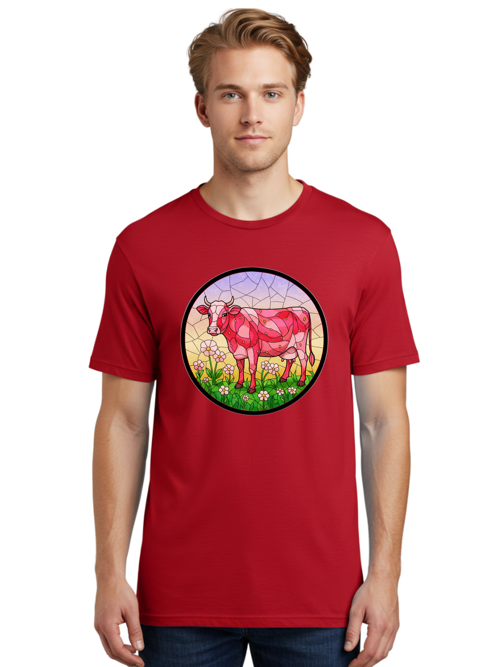 Cow-In-Field Men'S Graphic Tee, 100% Cotton, Comfortable Casual Summer Wear, Machine Washable, Vintage Camera, Old Camera, Antique Camera, Black Camera, Classic Photography, Photography Equipment, Nostalgic Device, Film Camera, Camera Art Bak300