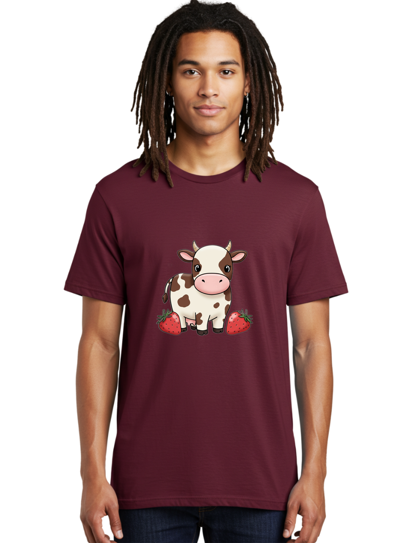 Cow-With-Strawberries Men'S Graphic Tee, 100% Cotton, Comfortable Casual Summer Wear, Machine Washable, Vintage Camera, Old Camera, Antique Camera, Black Camera, Classic Photography, Photography Equipment, Nostalgic Device, Film Camera, Bak302