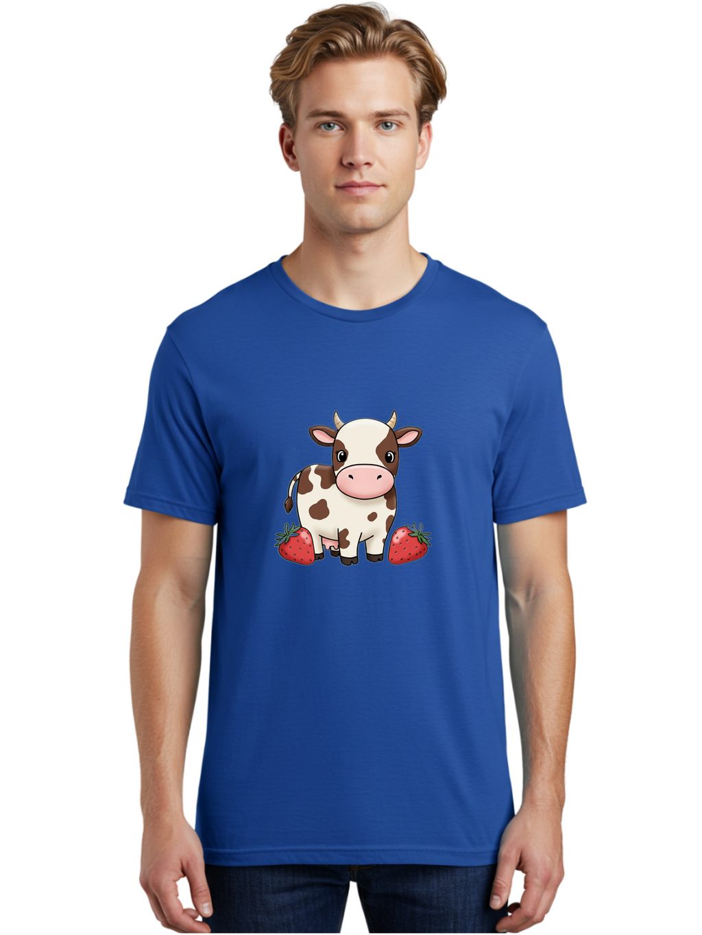 Cow-With-Strawberries Men'S Graphic Tee, 100% Cotton, Comfortable Casual Summer Wear, Machine Washable, Vintage Camera, Old Camera, Antique Camera, Black Camera, Classic Photography, Photography Equipment, Nostalgic Device, Film Camera, Bak302