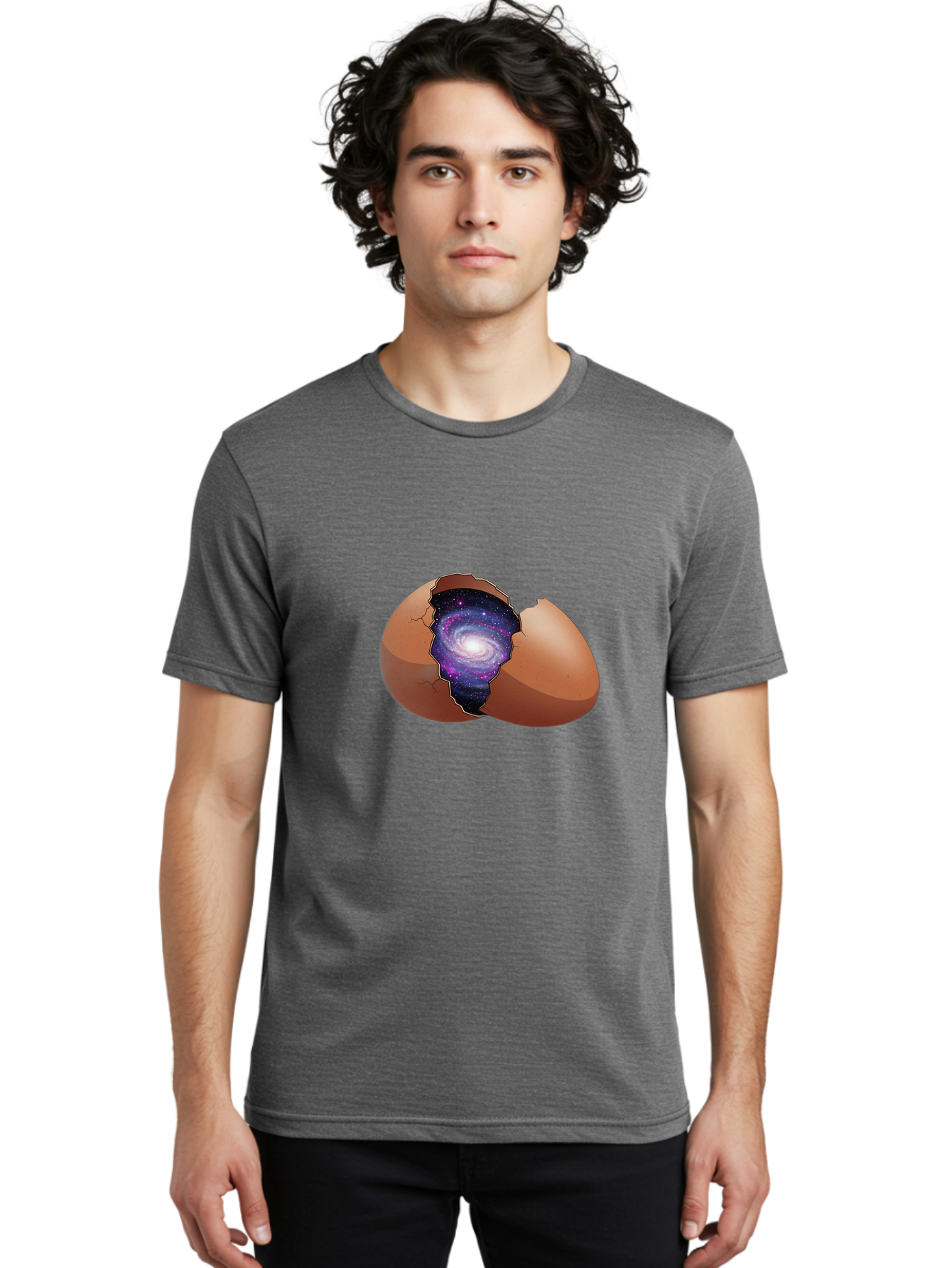 Cracked-Egg-Galaxy-2 Men'S Graphic Tee, 100% Cotton, Comfortable Casual Summer Wear, Machine Washable, Vintage Camera, Old Camera, Antique Camera, Black Camera, Classic Photography, Photography Equipment, Nostalgic Device, Film Camera, Bak304