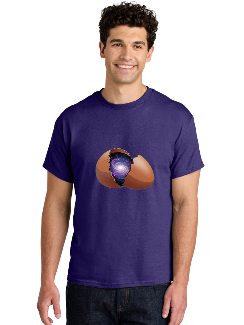 Cracked-Egg-Galaxy-2 Men'S Graphic Tee, 100% Cotton, Comfortable Casual Summer Wear, Machine Washable, Vintage Camera, Old Camera, Antique Camera, Black Camera, Classic Photography, Photography Equipment, Nostalgic Device, Film Camera, Bak304