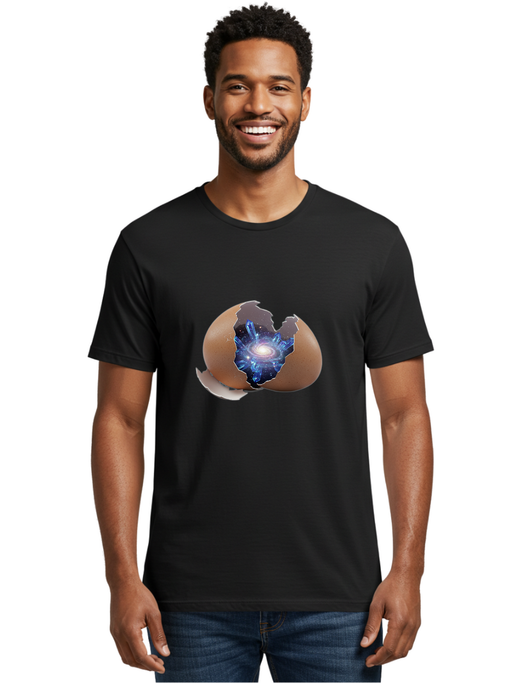 Cracked-Egg-Galaxy-3 Men'S Graphic Tee, 100% Cotton, Comfortable Casual Summer Wear, Machine Washable, Vintage Camera, Old Camera, Antique Camera, Black Camera, Classic Photography, Photography Equipment, Nostalgic Device, Film Camera, Bak305