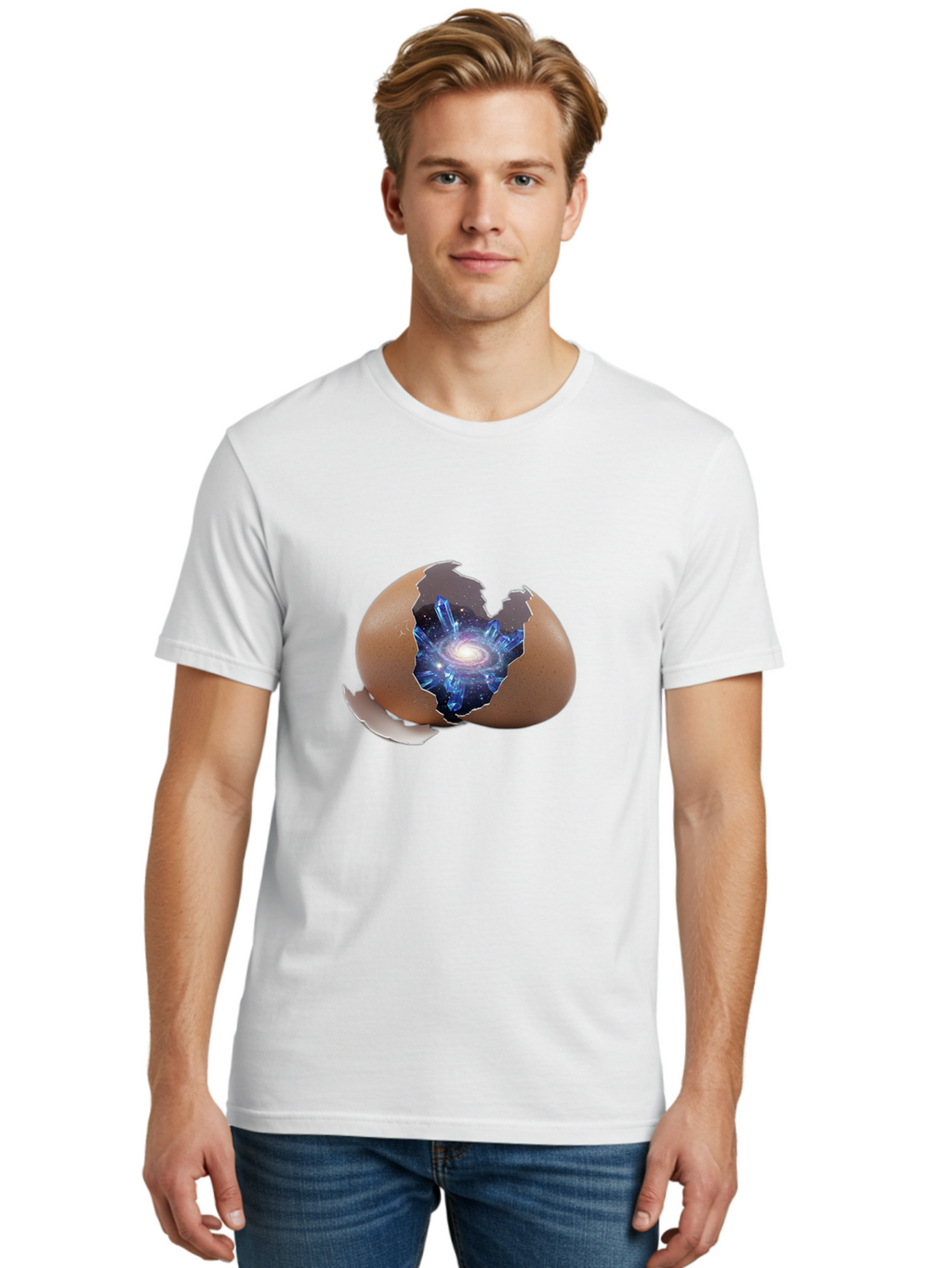Cracked-Egg-Galaxy-3 Men'S Graphic Tee, 100% Cotton, Comfortable Casual Summer Wear, Machine Washable, Vintage Camera, Old Camera, Antique Camera, Black Camera, Classic Photography, Photography Equipment, Nostalgic Device, Film Camera, Bak305