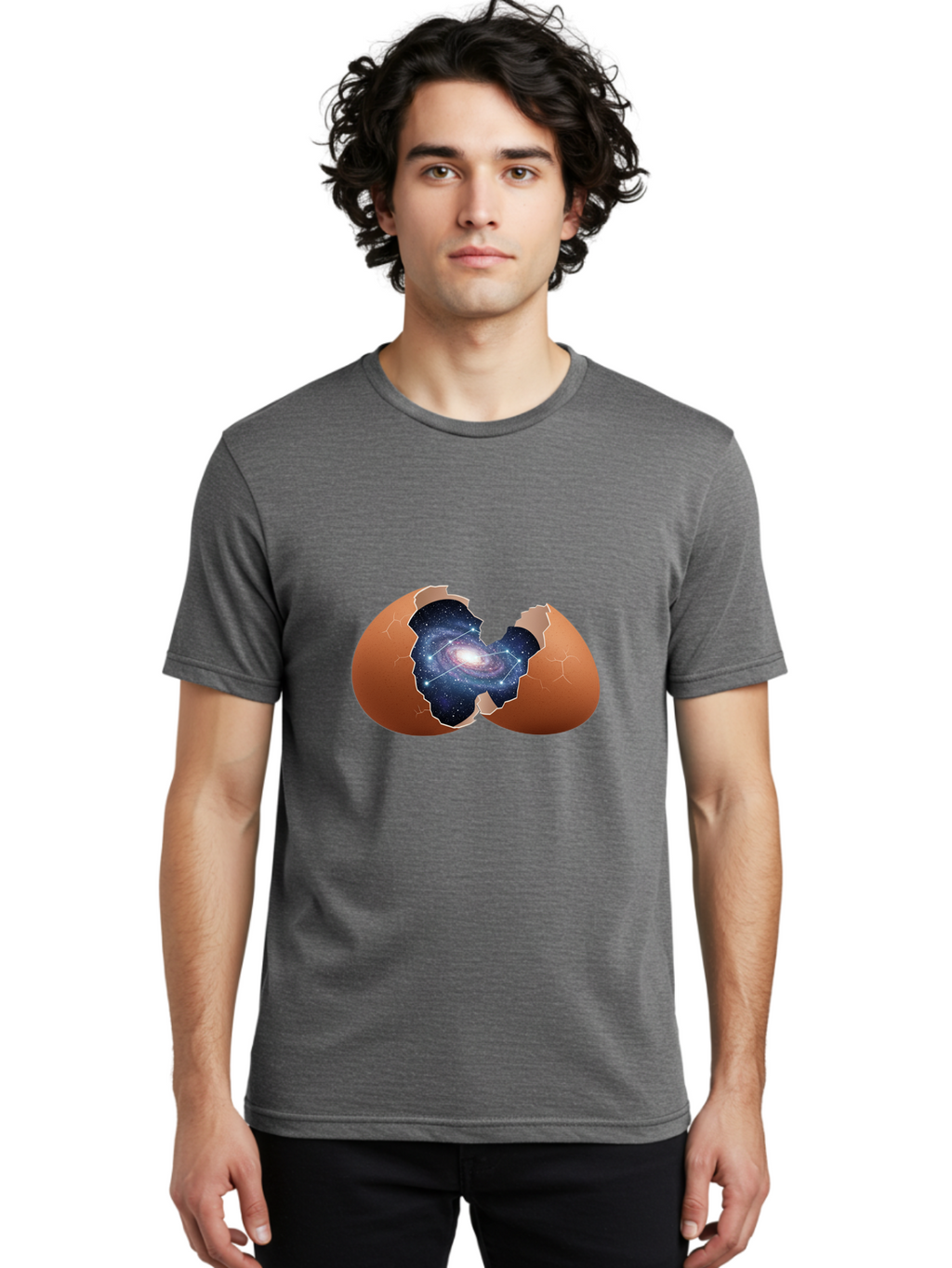 Cracked-Egg-Galaxy-4 Men'S Graphic Tee, 100% Cotton, Comfortable Casual Summer Wear, Machine Washable, Vintage Camera, Old Camera, Antique Camera, Black Camera, Classic Photography, Photography Equipment, Nostalgic Device, Film Camera, Bak306