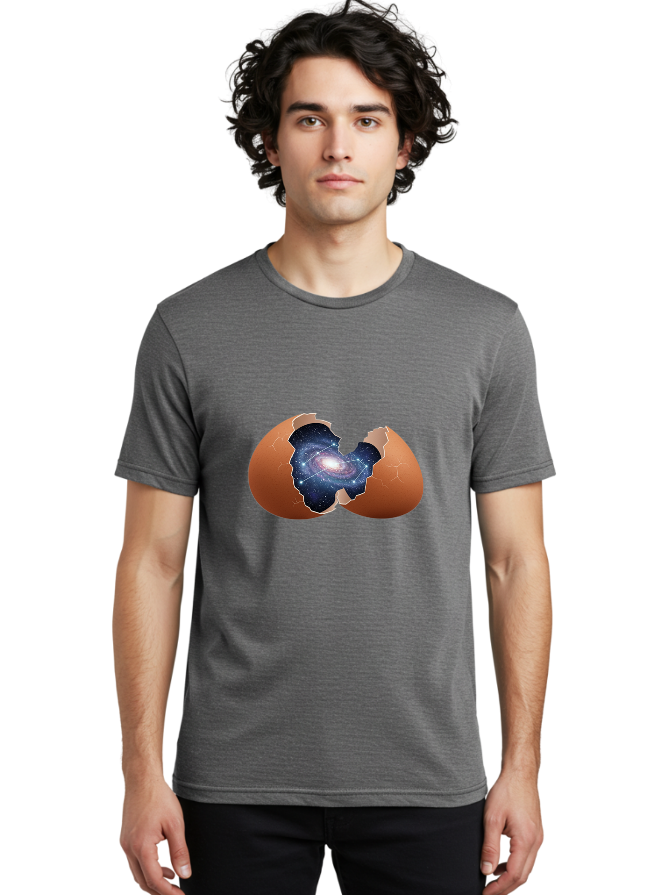 Cracked-Egg-Galaxy-4 Men'S Graphic Tee, 100% Cotton, Comfortable Casual Summer Wear, Machine Washable, Vintage Camera, Old Camera, Antique Camera, Black Camera, Classic Photography, Photography Equipment, Nostalgic Device, Film Camera, Bak306