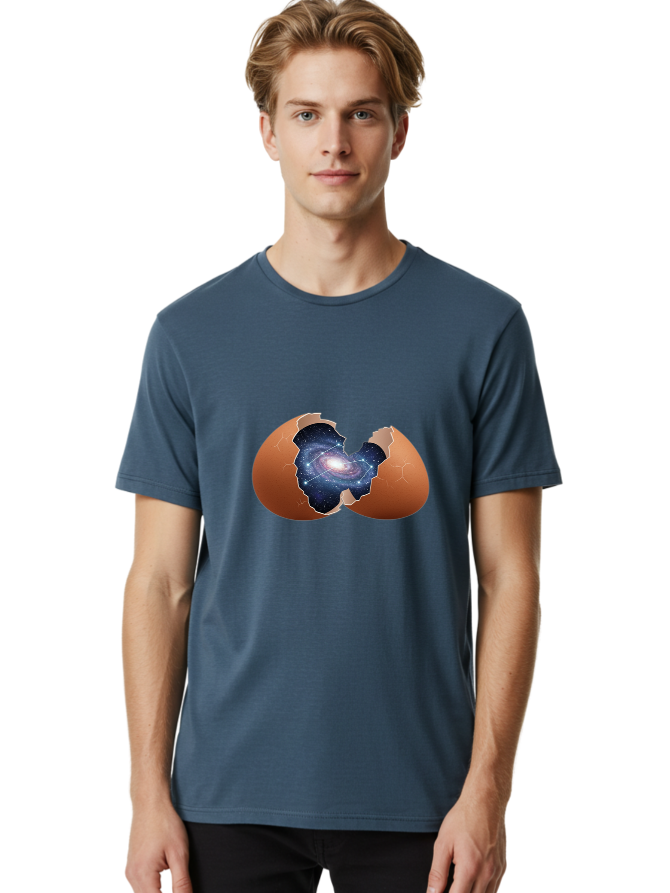 Cracked-Egg-Galaxy-4 Men'S Graphic Tee, 100% Cotton, Comfortable Casual Summer Wear, Machine Washable, Vintage Camera, Old Camera, Antique Camera, Black Camera, Classic Photography, Photography Equipment, Nostalgic Device, Film Camera, Bak306