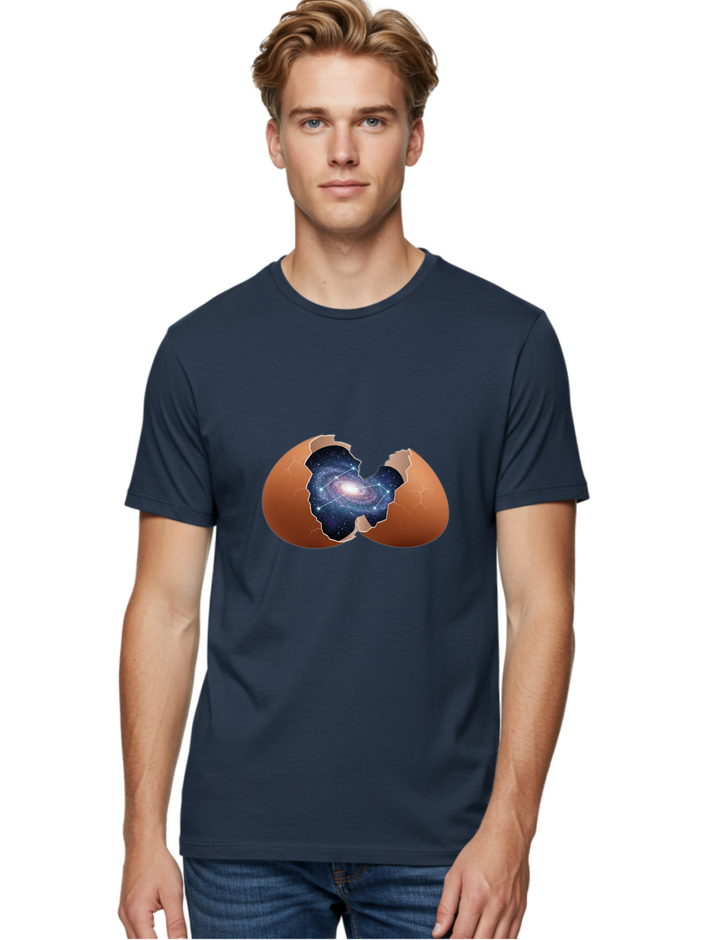 Cracked-Egg-Galaxy-4 Men'S Graphic Tee, 100% Cotton, Comfortable Casual Summer Wear, Machine Washable, Vintage Camera, Old Camera, Antique Camera, Black Camera, Classic Photography, Photography Equipment, Nostalgic Device, Film Camera, Bak306