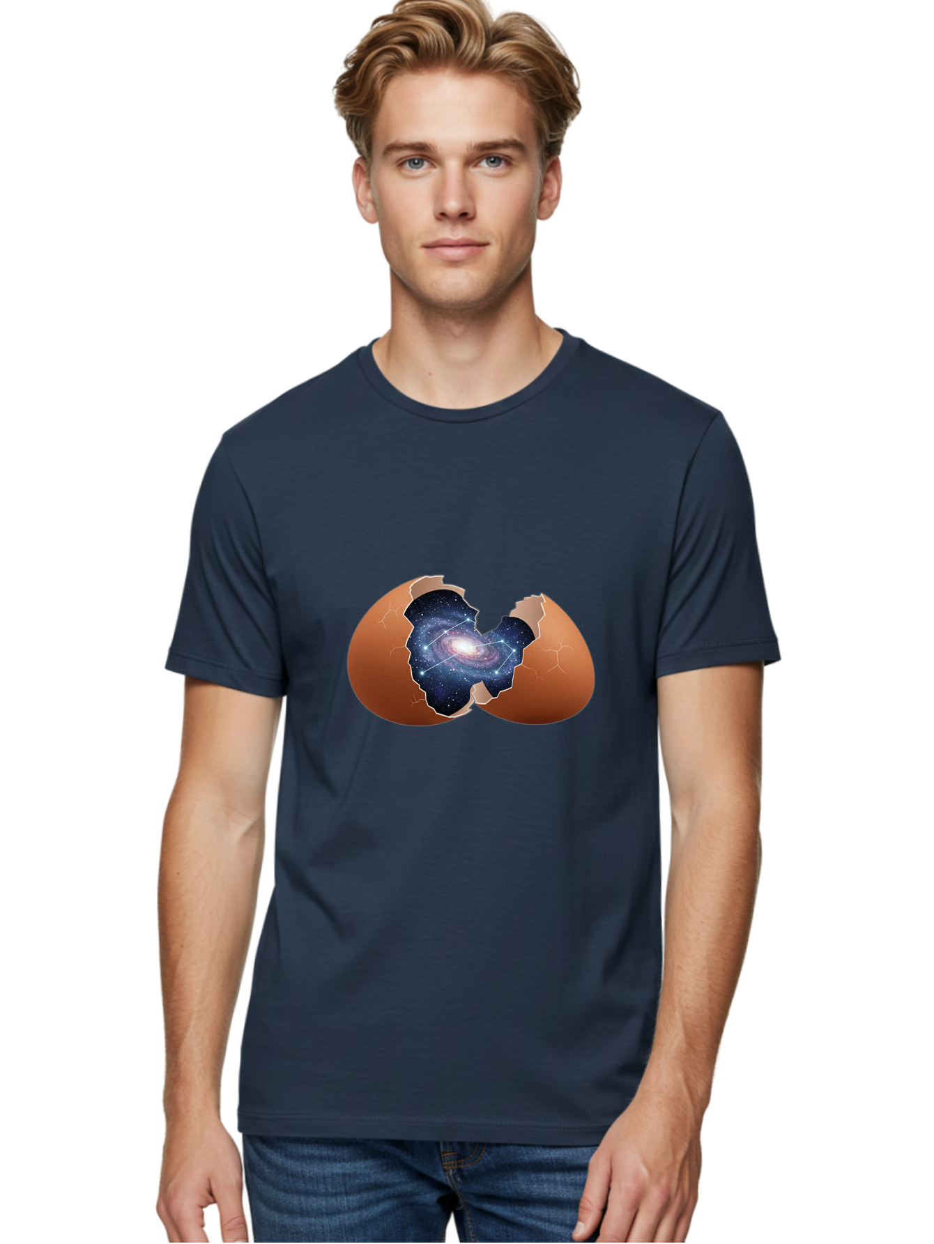 Cracked-Egg-Galaxy-4 Men'S Graphic Tee, 100% Cotton, Comfortable Casual Summer Wear, Machine Washable, Vintage Camera, Old Camera, Antique Camera, Black Camera, Classic Photography, Photography Equipment, Nostalgic Device, Film Camera, Bak306