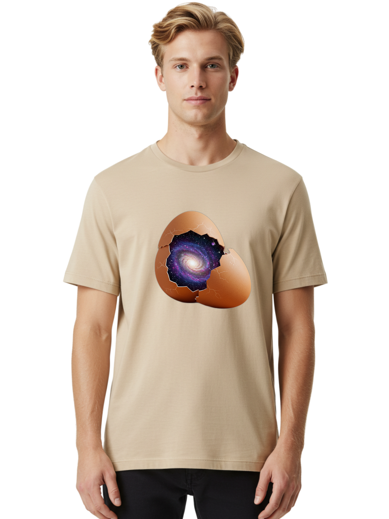 Cracked-Egg-Galaxy-6 Men'S Graphic Tee, 100% Cotton, Comfortable Casual Summer Wear, Machine Washable, Vintage Camera, Old Camera, Antique Camera, Black Camera, Classic Photography, Photography Equipment, Nostalgic Device, Film Camera, Bak308