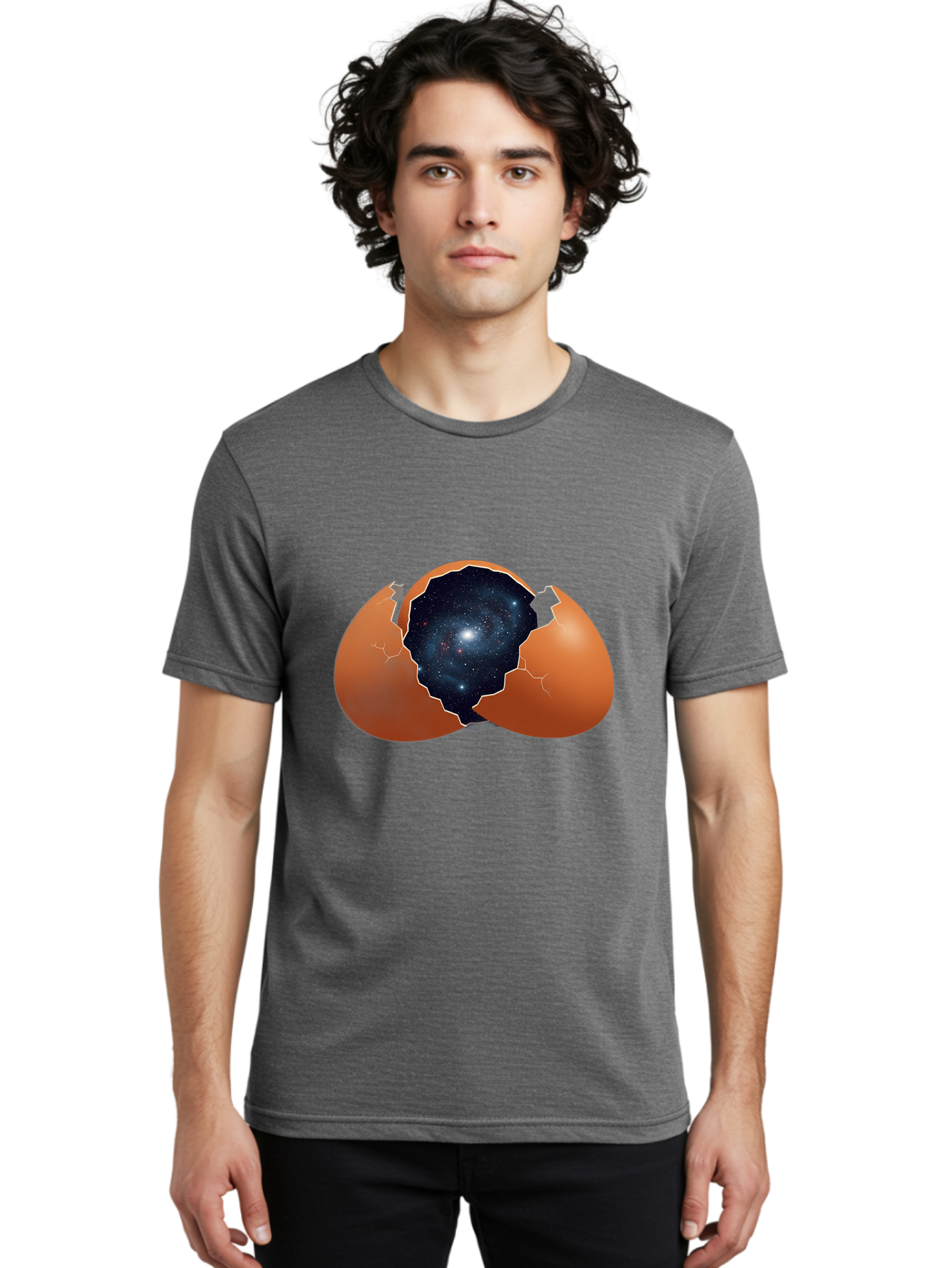 Cracked-Egg-Galaxy Men'S Graphic Tee, 100% Cotton, Comfortable Casual Summer Wear, Machine Washable, Vintage Camera, Old Camera, Antique Camera, Black Camera, Classic Photography, Photography Equipment, Nostalgic Device, Film Camera, Bak309