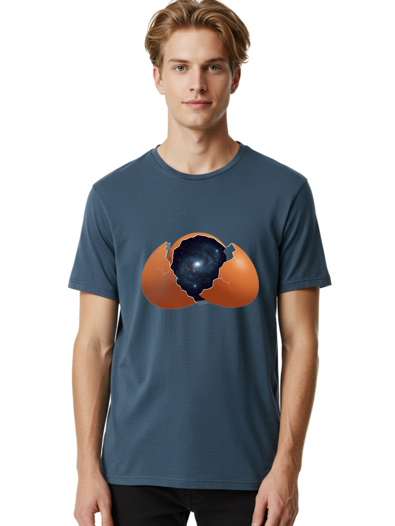 Cracked-Egg-Galaxy Men'S Graphic Tee, 100% Cotton, Comfortable Casual Summer Wear, Machine Washable, Vintage Camera, Old Camera, Antique Camera, Black Camera, Classic Photography, Photography Equipment, Nostalgic Device, Film Camera, Bak309