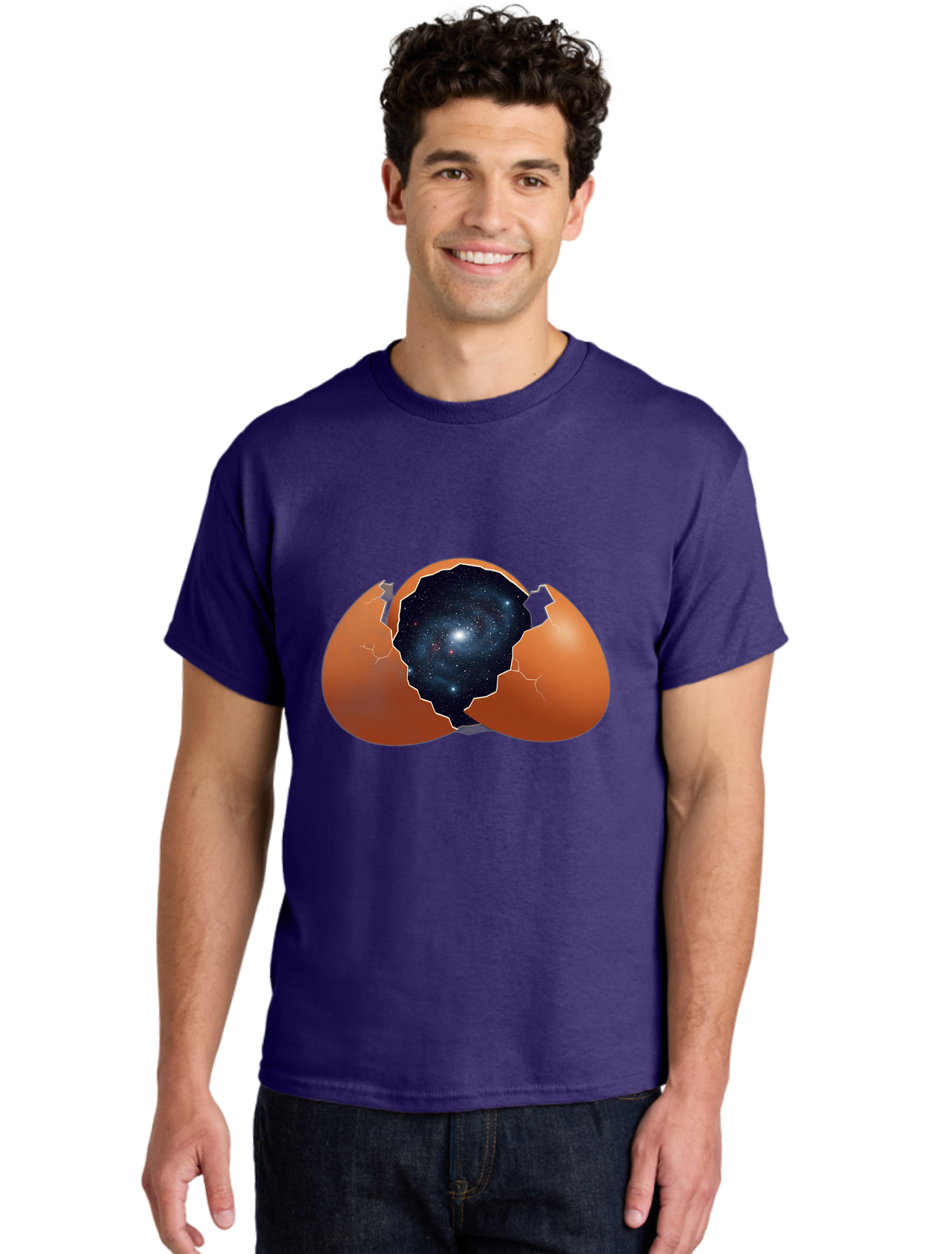 Cracked-Egg-Galaxy Men'S Graphic Tee, 100% Cotton, Comfortable Casual Summer Wear, Machine Washable, Vintage Camera, Old Camera, Antique Camera, Black Camera, Classic Photography, Photography Equipment, Nostalgic Device, Film Camera, Bak309
