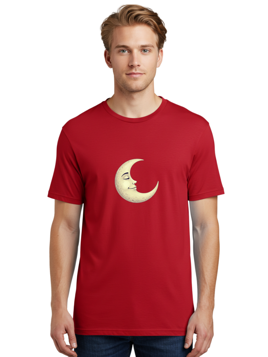 Crescent-Moon-Face Men'S Graphic Tee, 100% Cotton, Comfortable Casual Summer Wear, Machine Washable, Vintage Camera, Old Camera, Antique Camera, Black Camera, Classic Photography, Photography Equipment, Nostalgic Device, Film Camera, Bak316