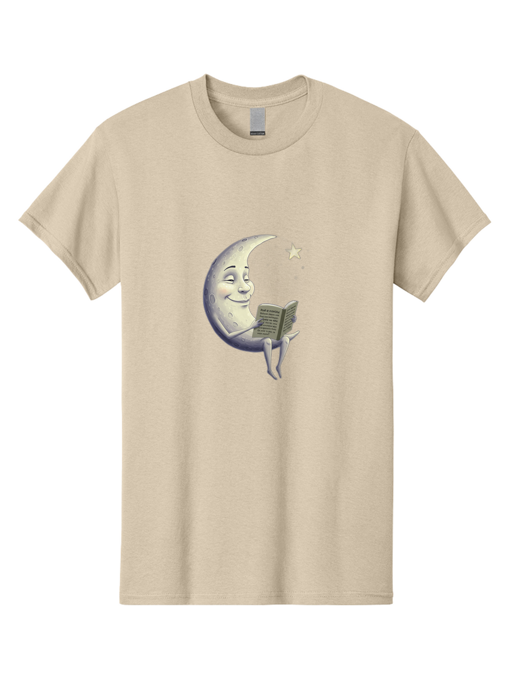 Crescent-Moon-Reading-2 Men'S Graphic Tee, 100% Cotton, Comfortable Casual Summer Wear, Machine Washable, Vintage Camera, Old Camera, Antique Camera, Black Camera, Classic Photography, Photography Equipment, Nostalgic Device, Film Camera, Bak318