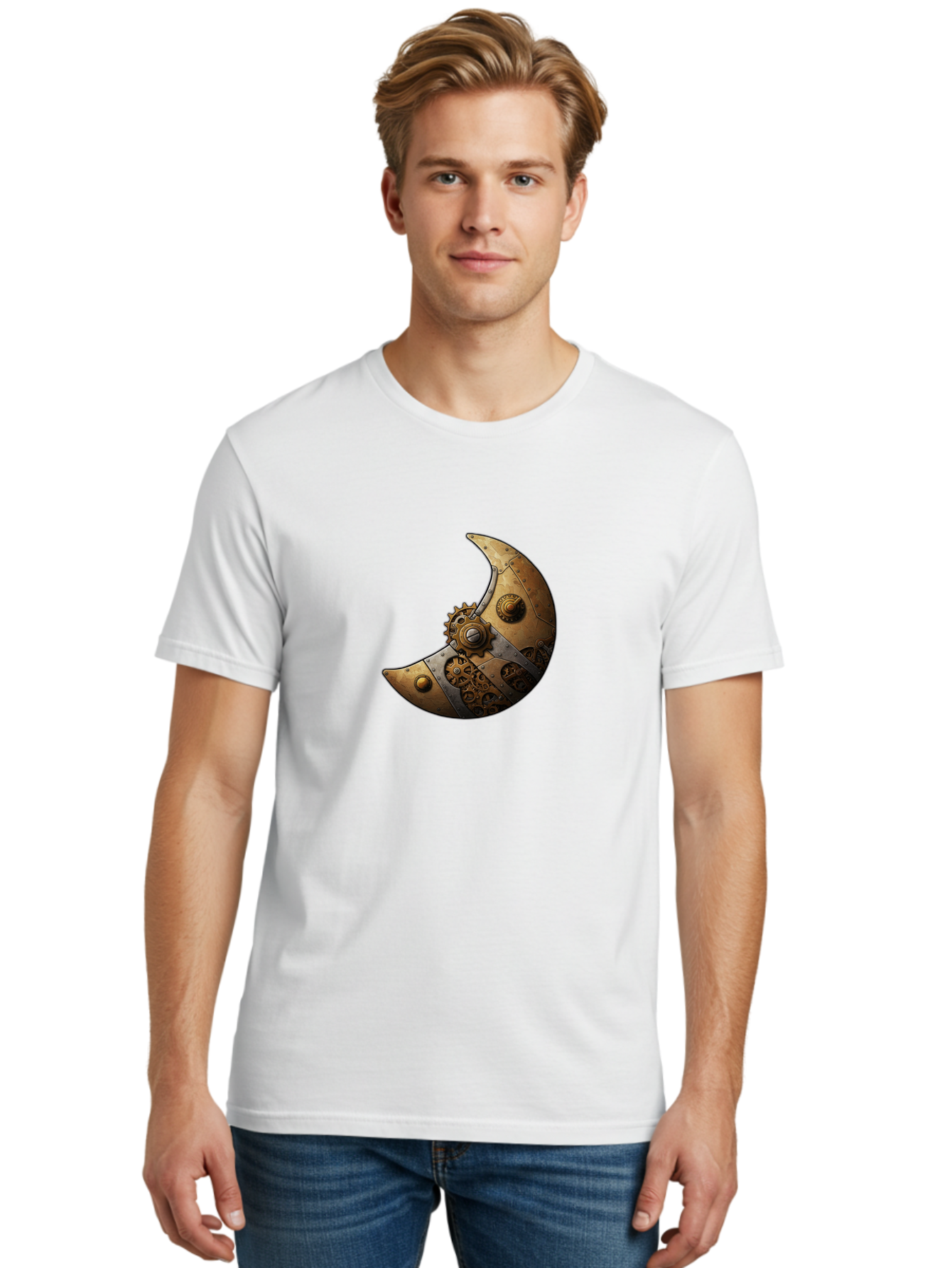 Crescent-Moon Men'S Graphic Tee, 100% Cotton, Comfortable Casual Summer Wear, Machine Washable, Vintage Camera, Old Camera, Antique Camera, Black Camera, Classic Photography, Photography Equipment, Nostalgic Device, Film Camera, Camera Art Bak321