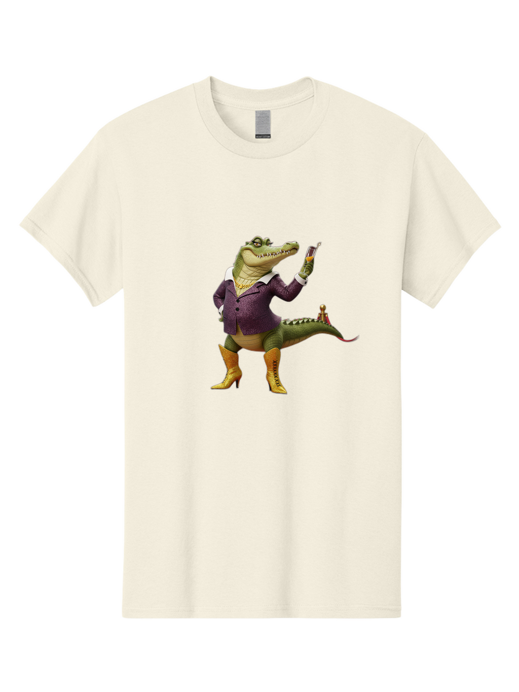 Crocodile-In-Purple-Suit Men'S Graphic Tee, 100% Cotton, Comfortable Casual Summer Wear, Machine Washable, Vintage Camera, Old Camera, Antique Camera, Black Camera, Classic Photography, Photography Equipment, Nostalgic Device, Film Camera, Bak324