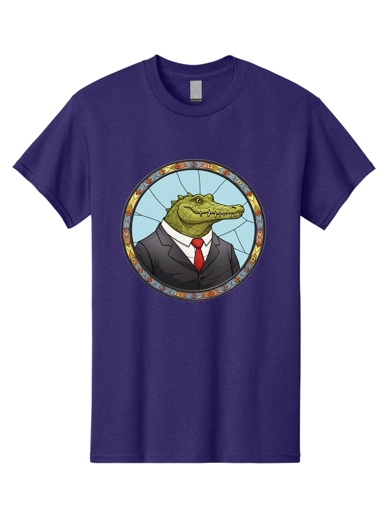 Crocodile-In-Suit-5 Men'S Graphic Tee, 100% Cotton, Comfortable Casual Summer Wear, Machine Washable, Vintage Camera, Old Camera, Antique Camera, Black Camera, Classic Photography, Photography Equipment, Nostalgic Device, Film Camera, Bak329