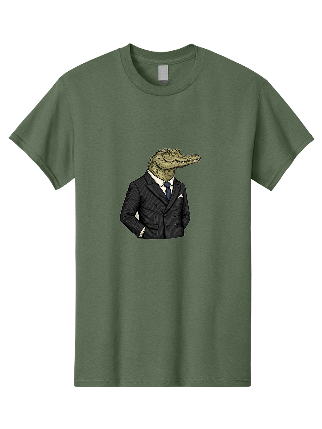 Crocodile-In-Suit-9 Men'S Graphic Tee, 100% Cotton, Comfortable Casual Summer Wear, Machine Washable, Vintage Camera, Old Camera, Antique Camera, Black Camera, Classic Photography, Photography Equipment, Nostalgic Device, Film Camera, Bak333